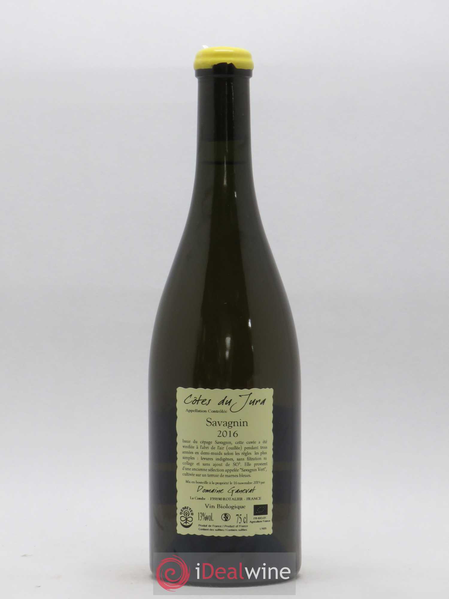 Côtes du Jura Les Chalasses Marnes Bleues Jean-François Ganevat (Domaine) 2016 - Lot de 1 bouteille - 1
