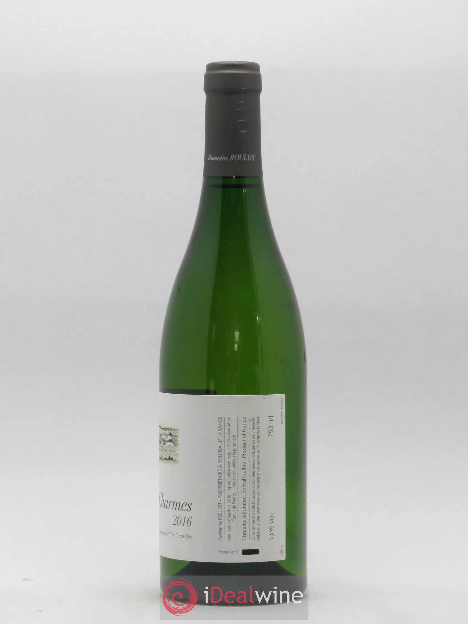 Meursault 1er Cru Charmes Roulot (Domaine) 2016 - Lot de 1 bouteille - 1
