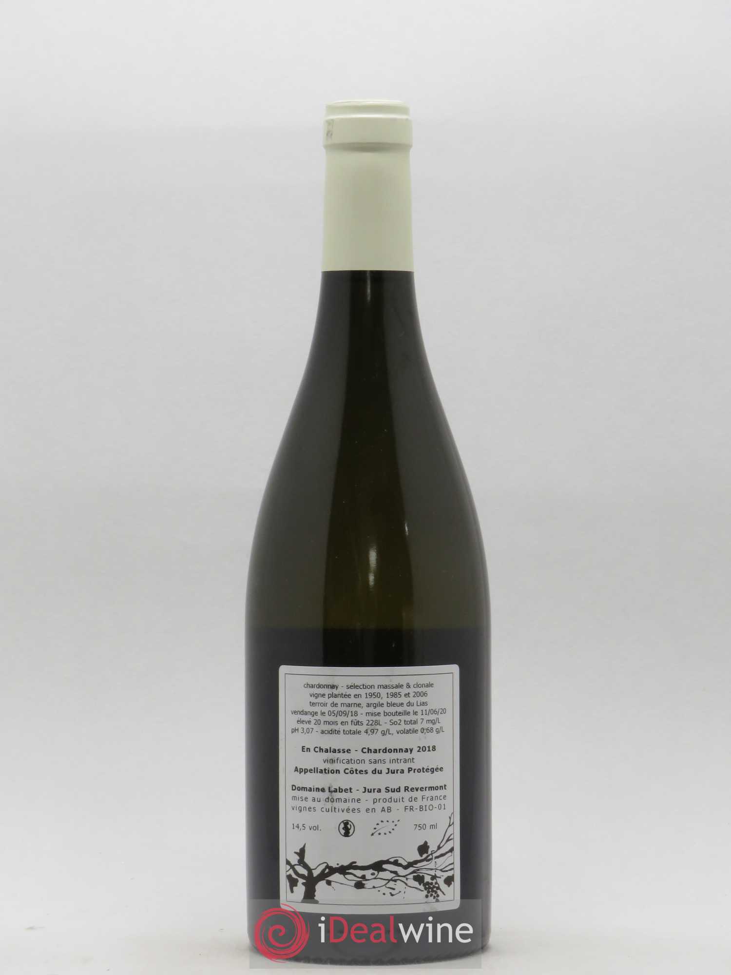 Côtes du Jura Chardonnay En Chalasse Romain - Julien - Charline Labet 2018 - Lot de 1 bouteille - 1