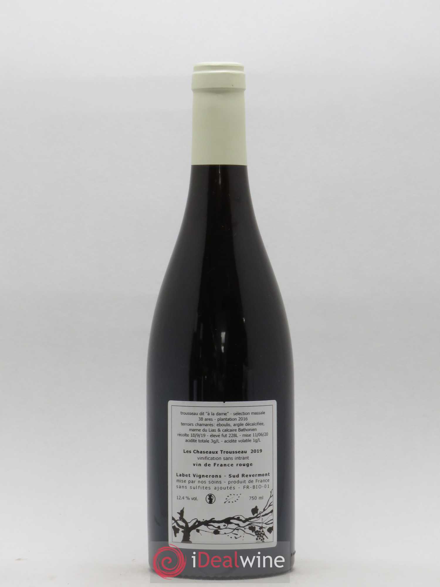 Vin de France Trousseau Les Chaseaux Domaine Labet 2019 - Posten von 1 Flasche - 1