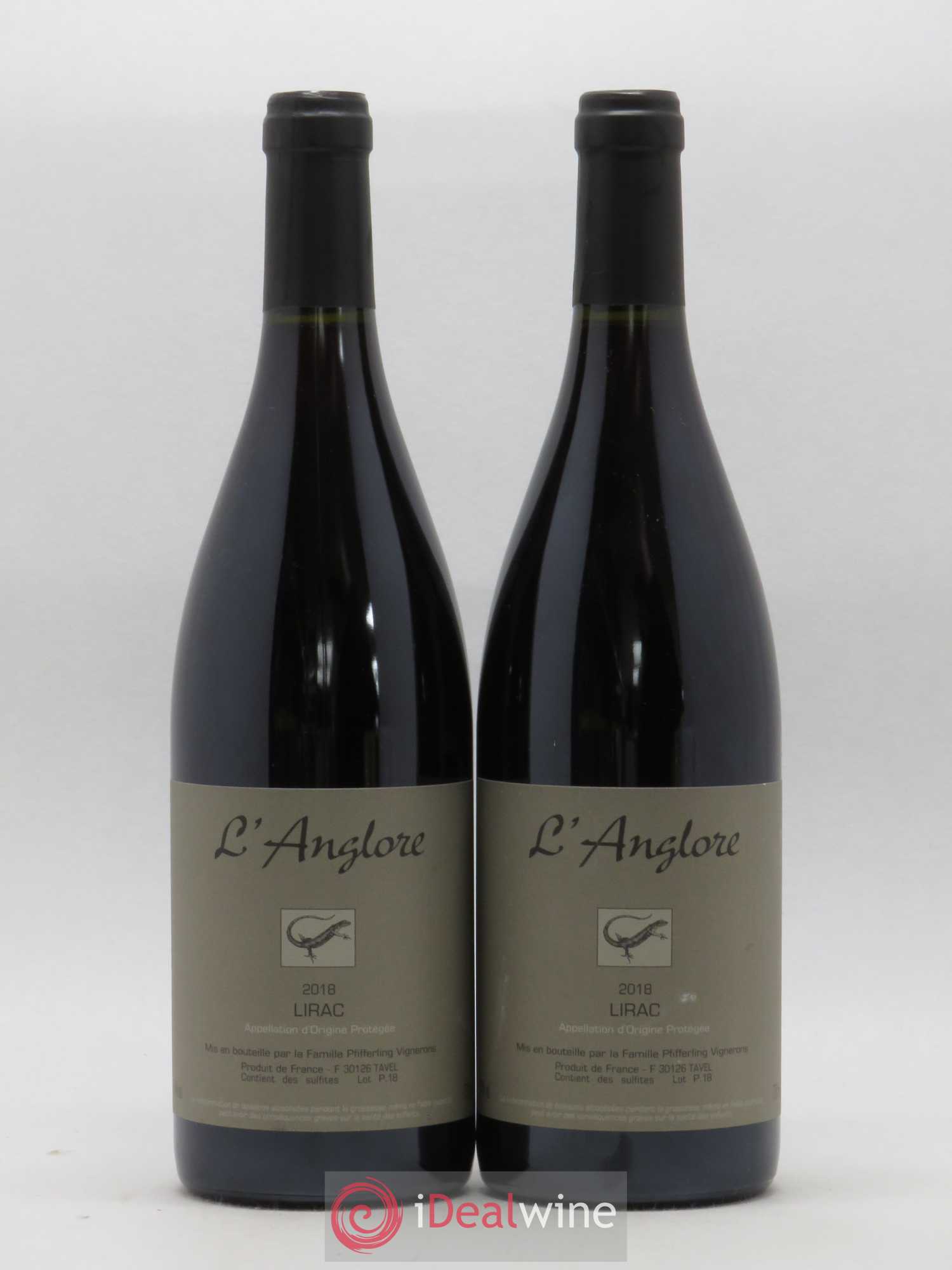 Lirac L'Anglore 2018 - Lot de 2 bouteilles - 0