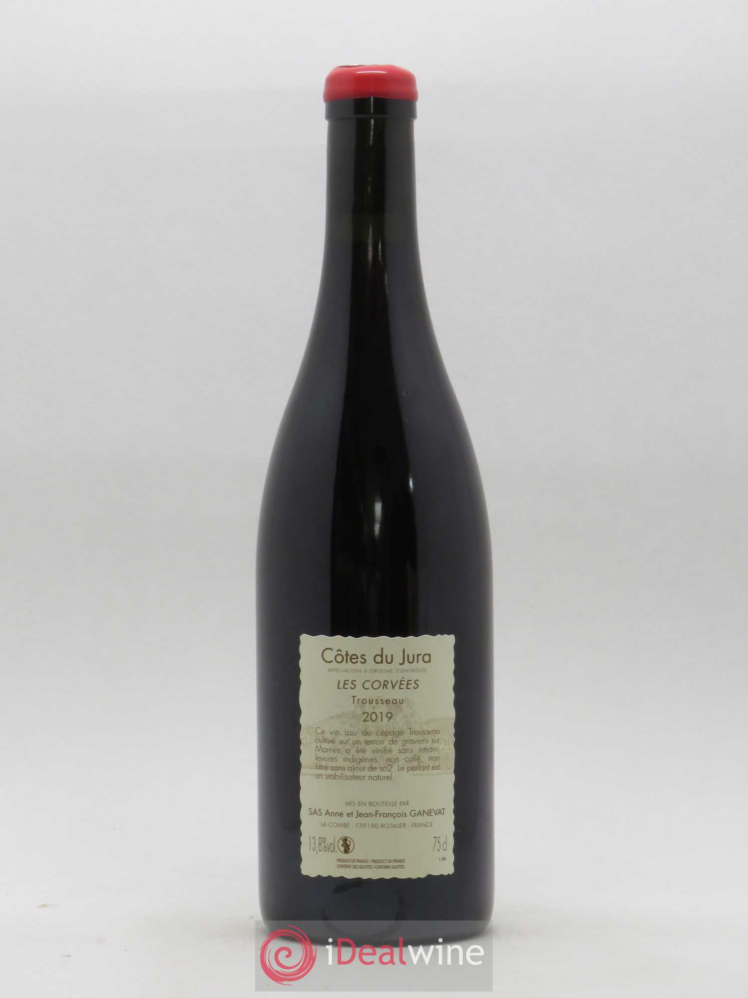 Côtes du Jura Trousseau Les Corvées Anne et Jean François Ganevat 2019 - Lot de 1 bouteille - 1