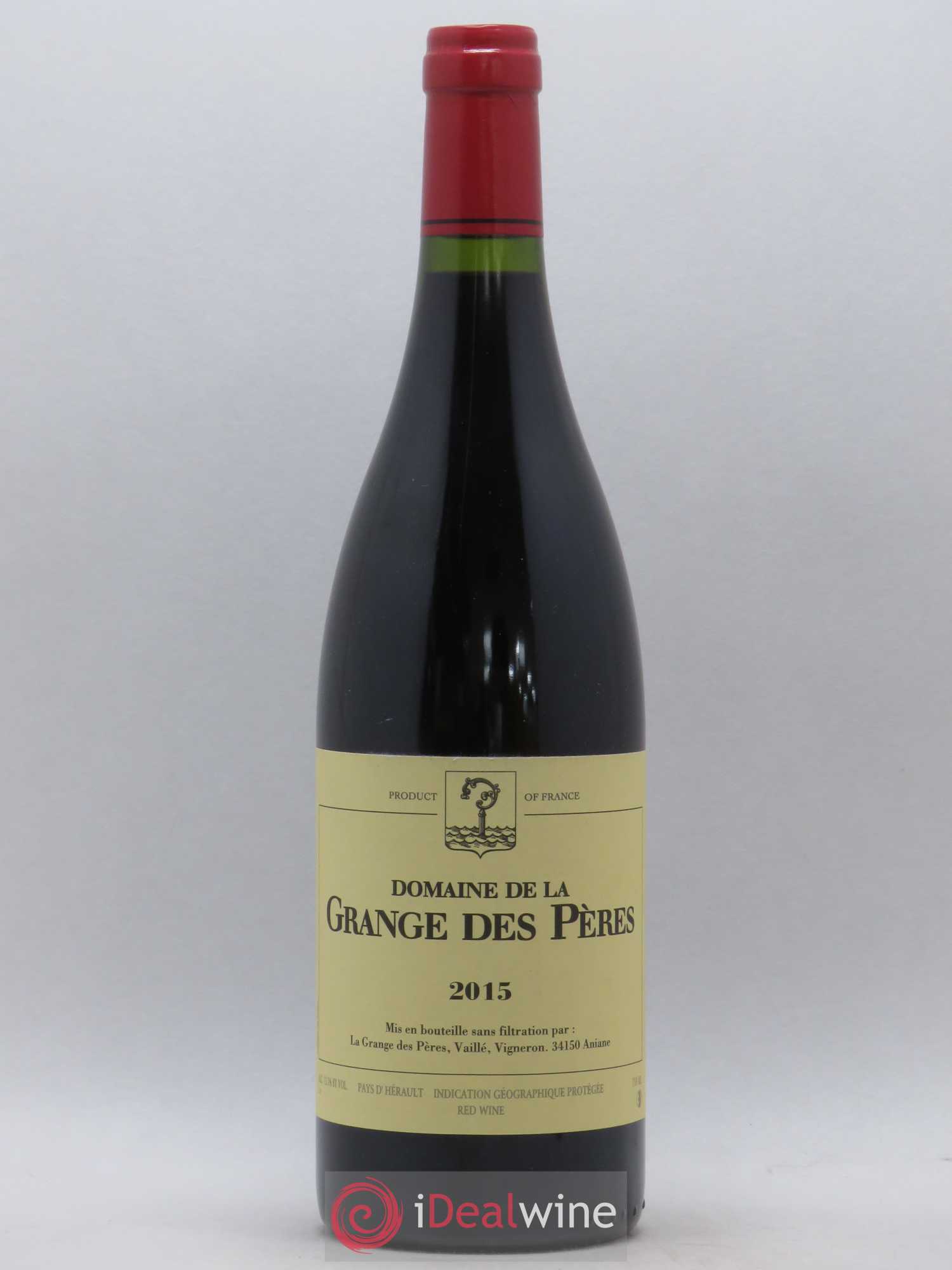 Pays d'Hérault Grange des Pères Laurent Vaillé 2015 - Lot de 1 bouteille - 0