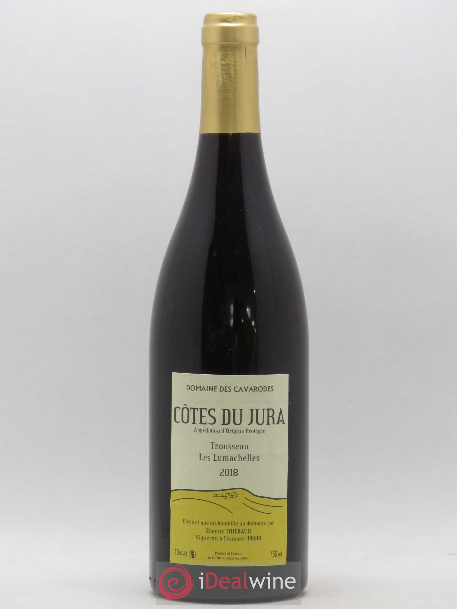 Côtes du Jura Trousseau Les Lumachelles Cavarodes (Domaine des) - Etienne Thiébaud 2018 - Lot de 1 bouteille - 0