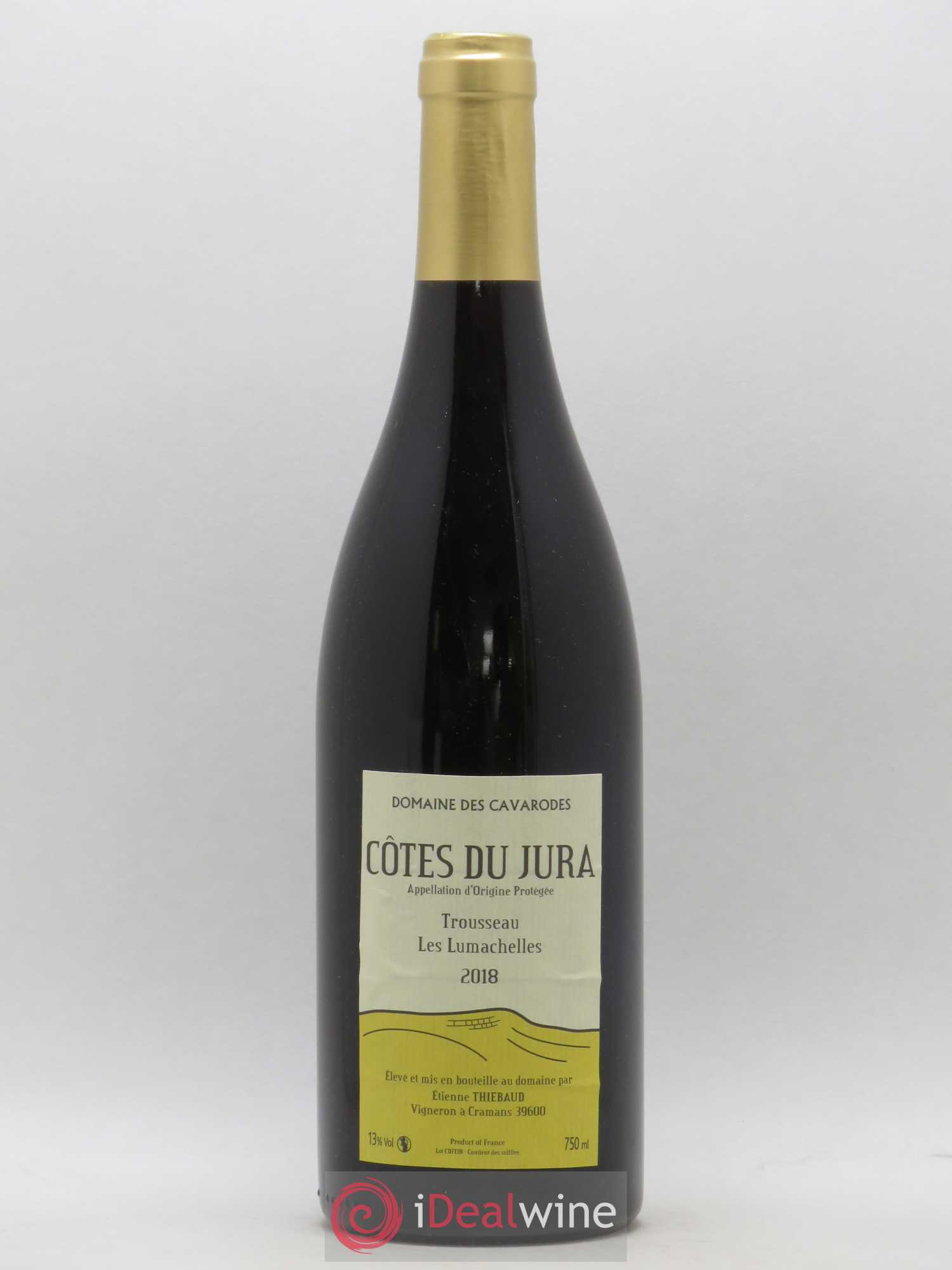 Côtes du Jura Trousseau Les Lumachelles Cavarodes (Domaine des) - Etienne Thiébaud 2018 - Lot de 1 bouteille - 0