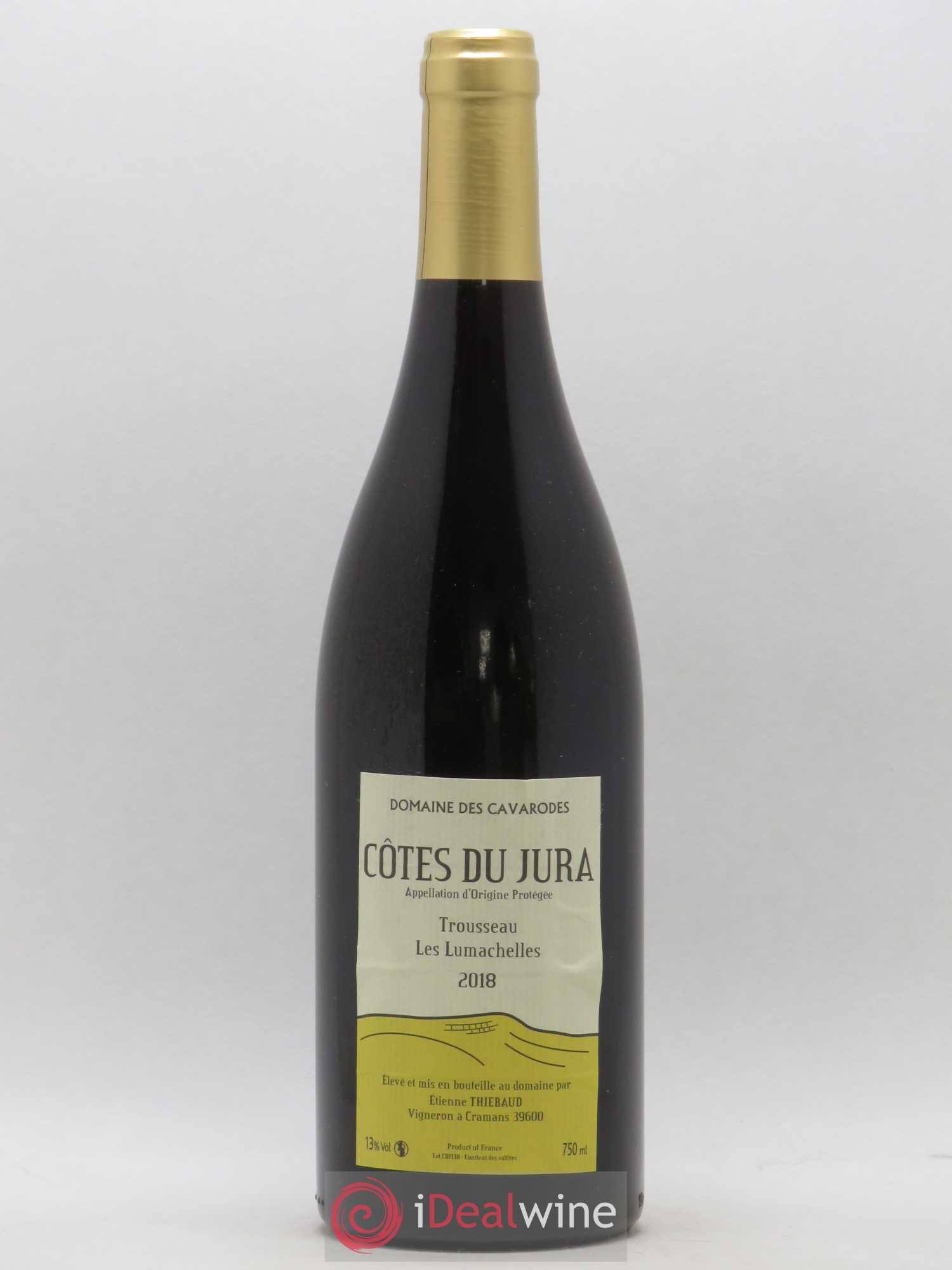 Côtes du Jura Trousseau Les Lumachelles Cavarodes (Domaine des) - Etienne Thiébaud 2018 - Lot de 1 bouteille - 0