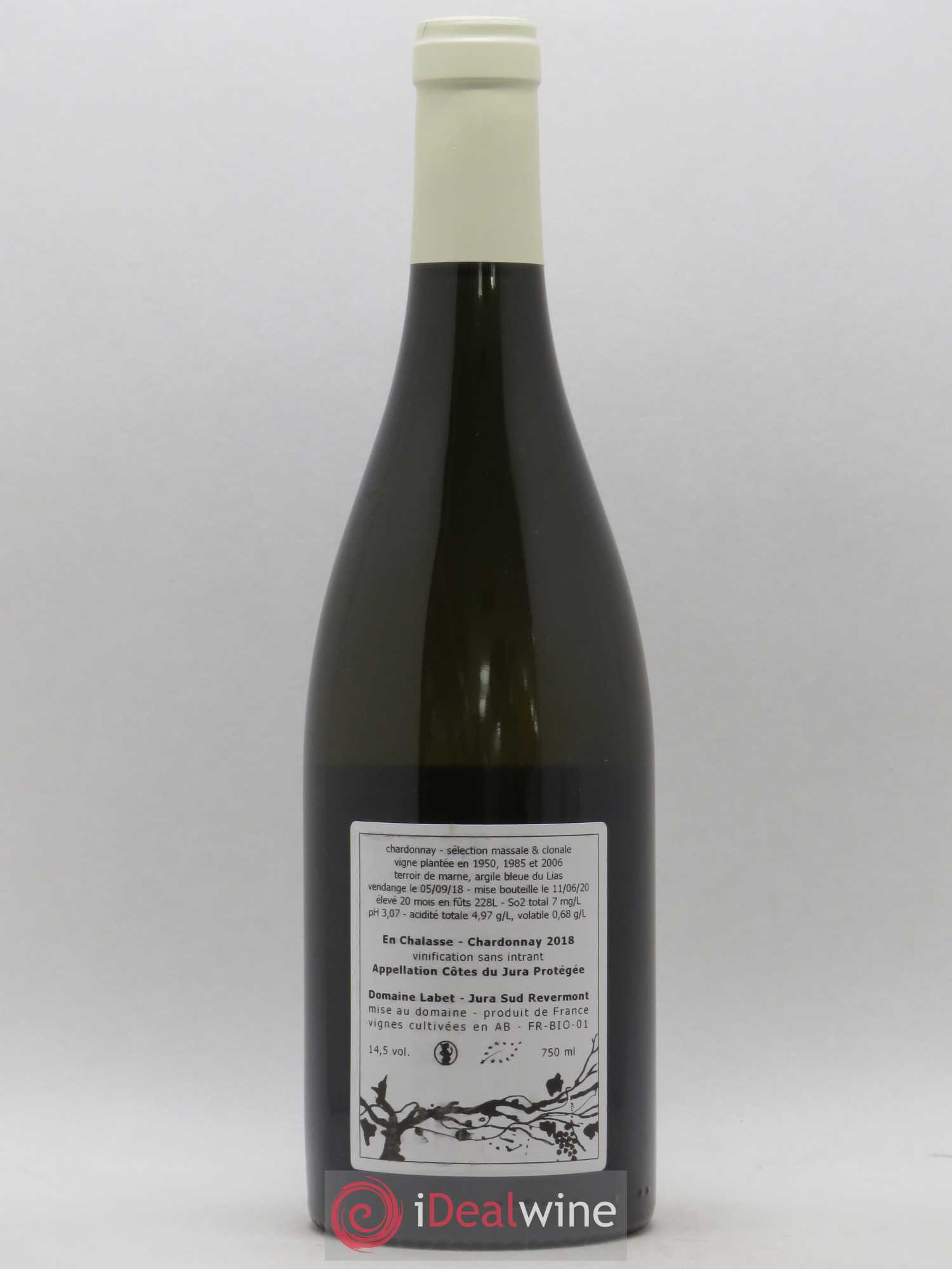 Côtes du Jura Chardonnay En Chalasse Romain - Julien - Charline Labet 2018 - Lot de 1 bouteille - 1
