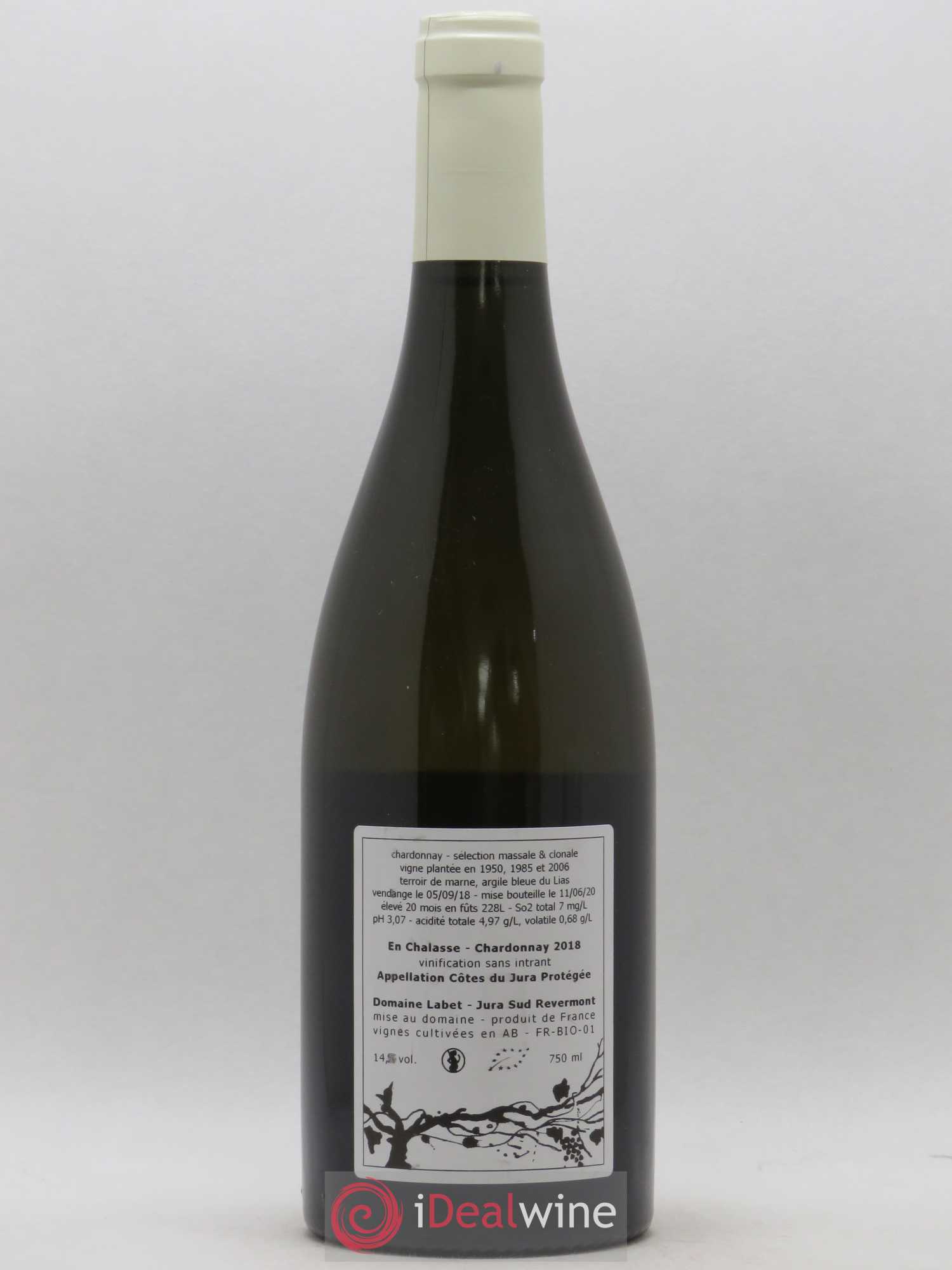 Côtes du Jura Chardonnay En Chalasse Romain - Julien - Charline Labet 2018 - Lot de 1 bouteille - 1