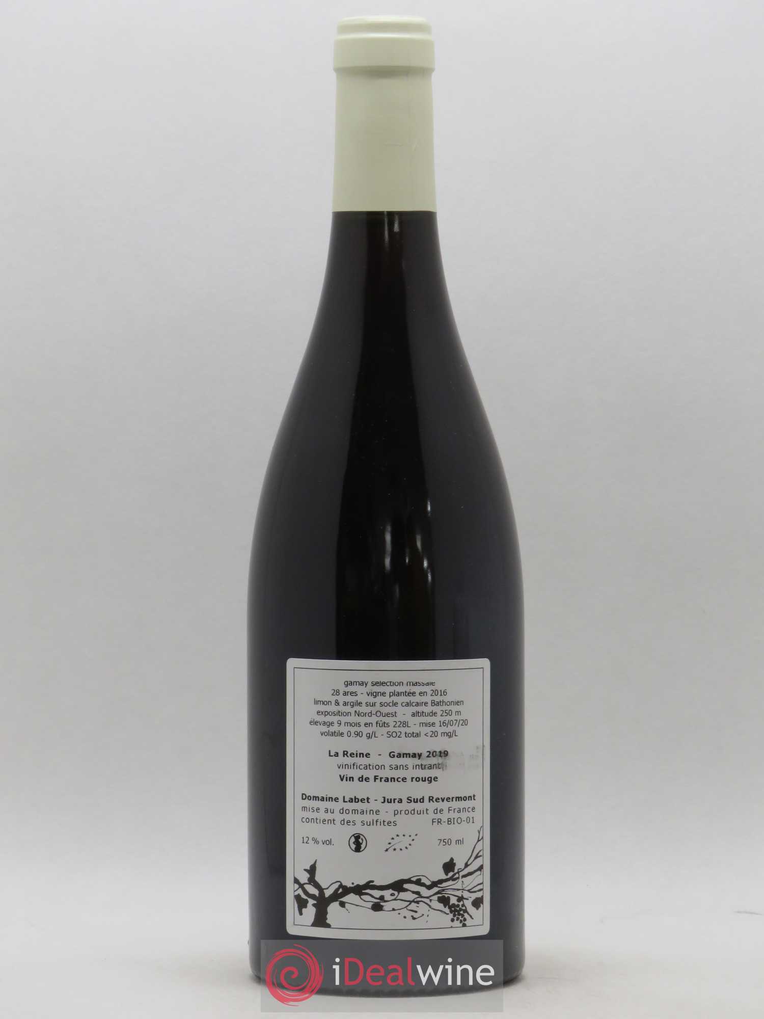Vin de France Gamay La Reine Labet (Domaine) 2019 - Lot de 1 bouteille - 1