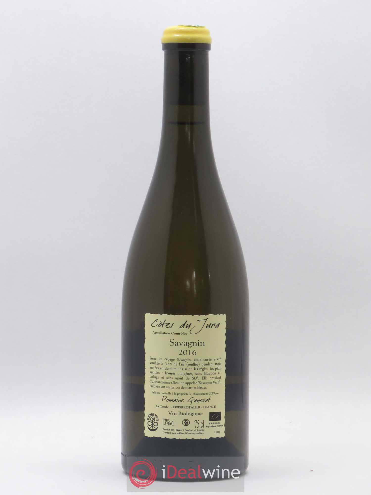 Côtes du Jura Les Chalasses Marnes Bleues Jean-François Ganevat (Domaine) 2016 - Lot de 1 bouteille - 1
