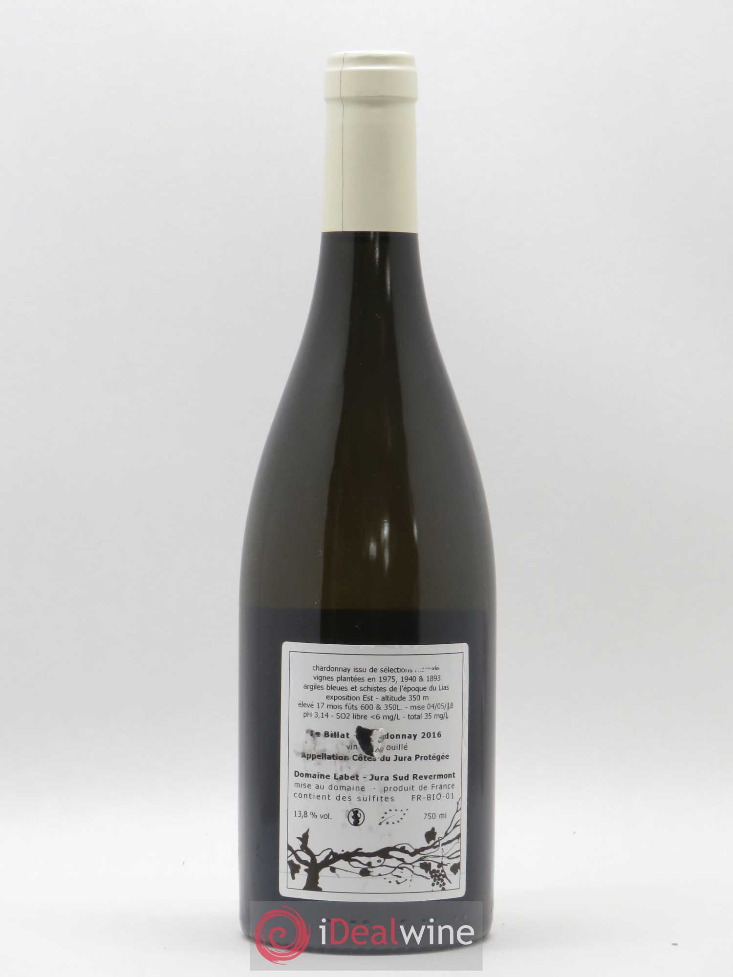 Côtes du Jura Chardonnay En Billat Labet (Domaine) 2016 - Lot de 1 bouteille - 1