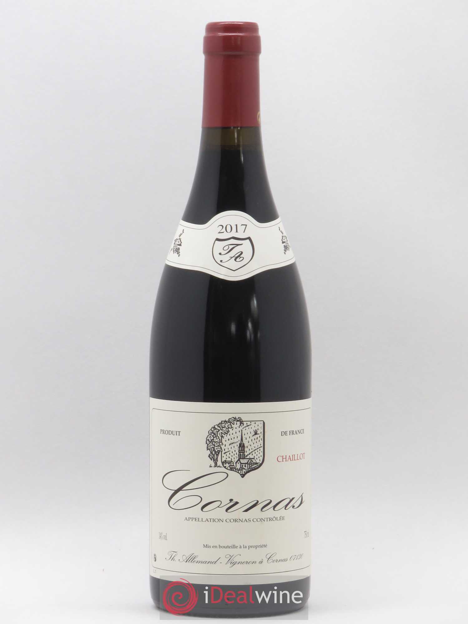 Cornas Chaillot Thierry Allemand 2017 - Lot de 1 bouteille - 0