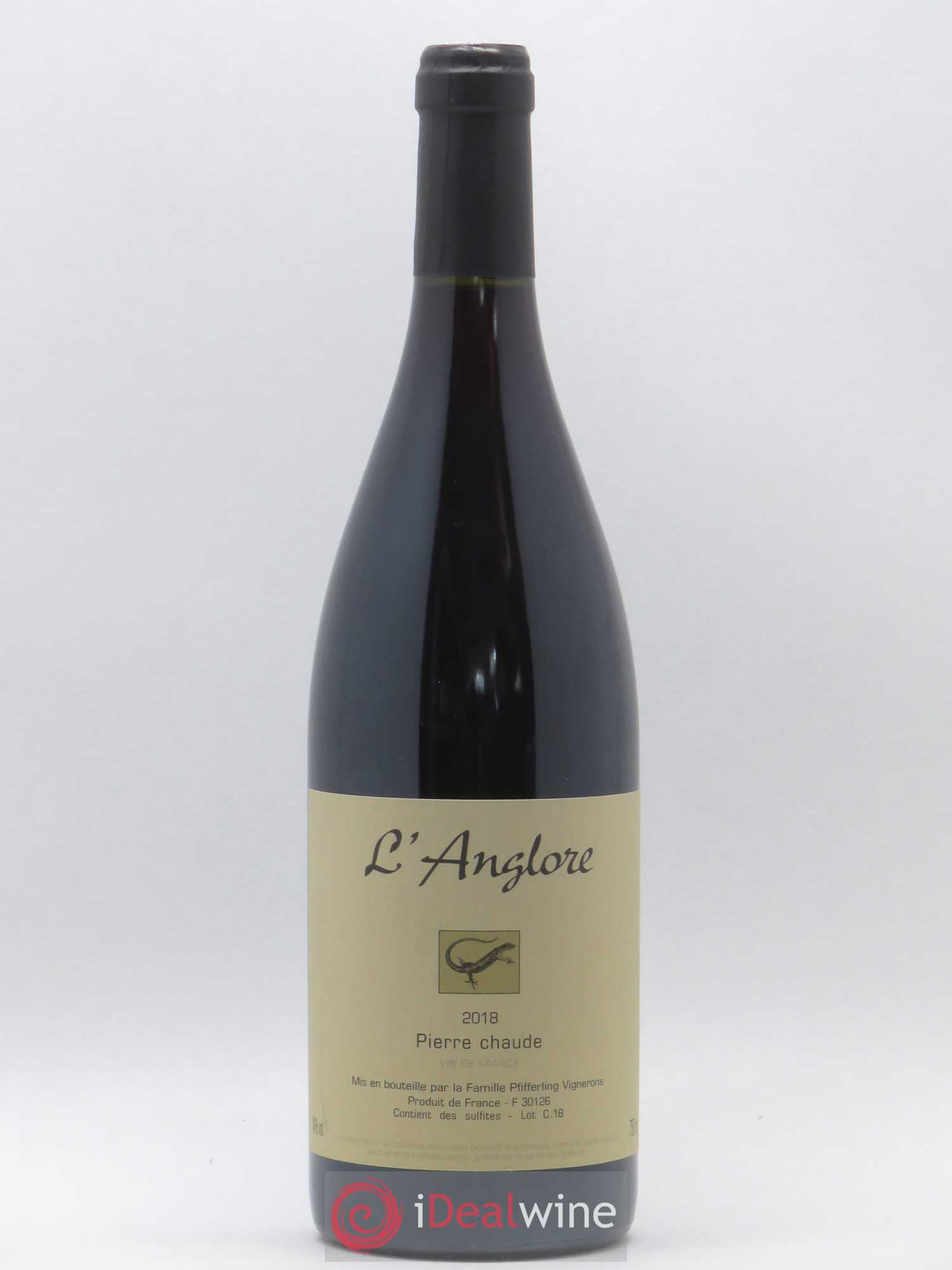 Vin de France Pierre chaude L'Anglore 2018 - Lot de 1 bouteille - 0