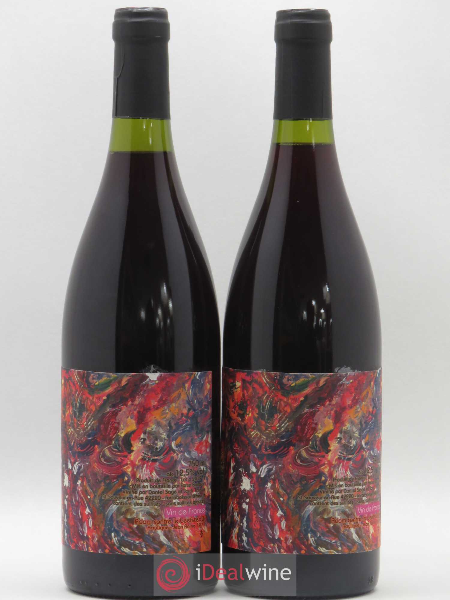 Vin de France Adam Contre le Beefsteak Daniel Sage 2018 - Lot de 2 bouteilles - 0