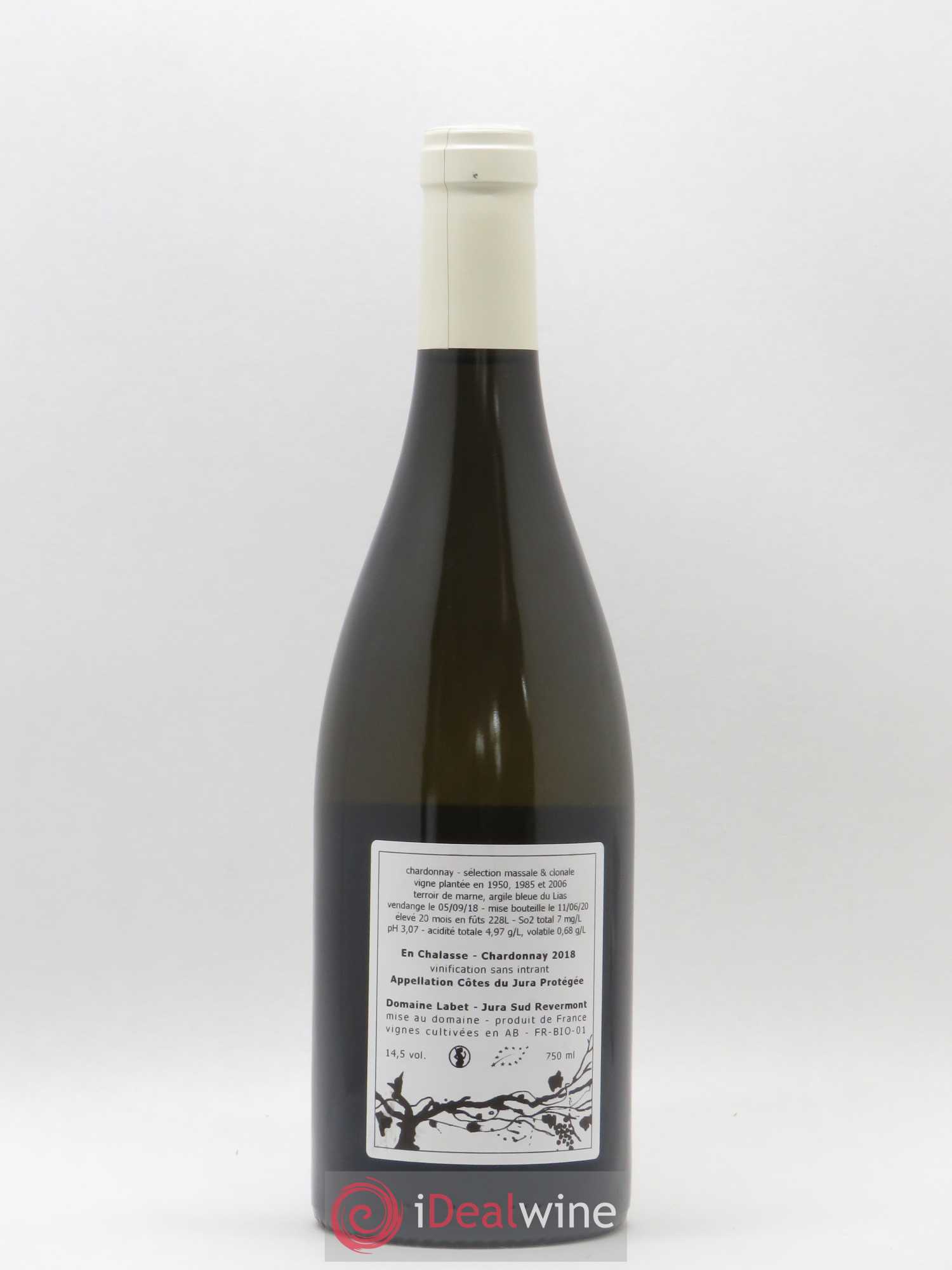 Côtes du Jura Chardonnay En Chalasse Romain - Julien - Charline Labet 2018 - Lot de 1 bouteille - 1