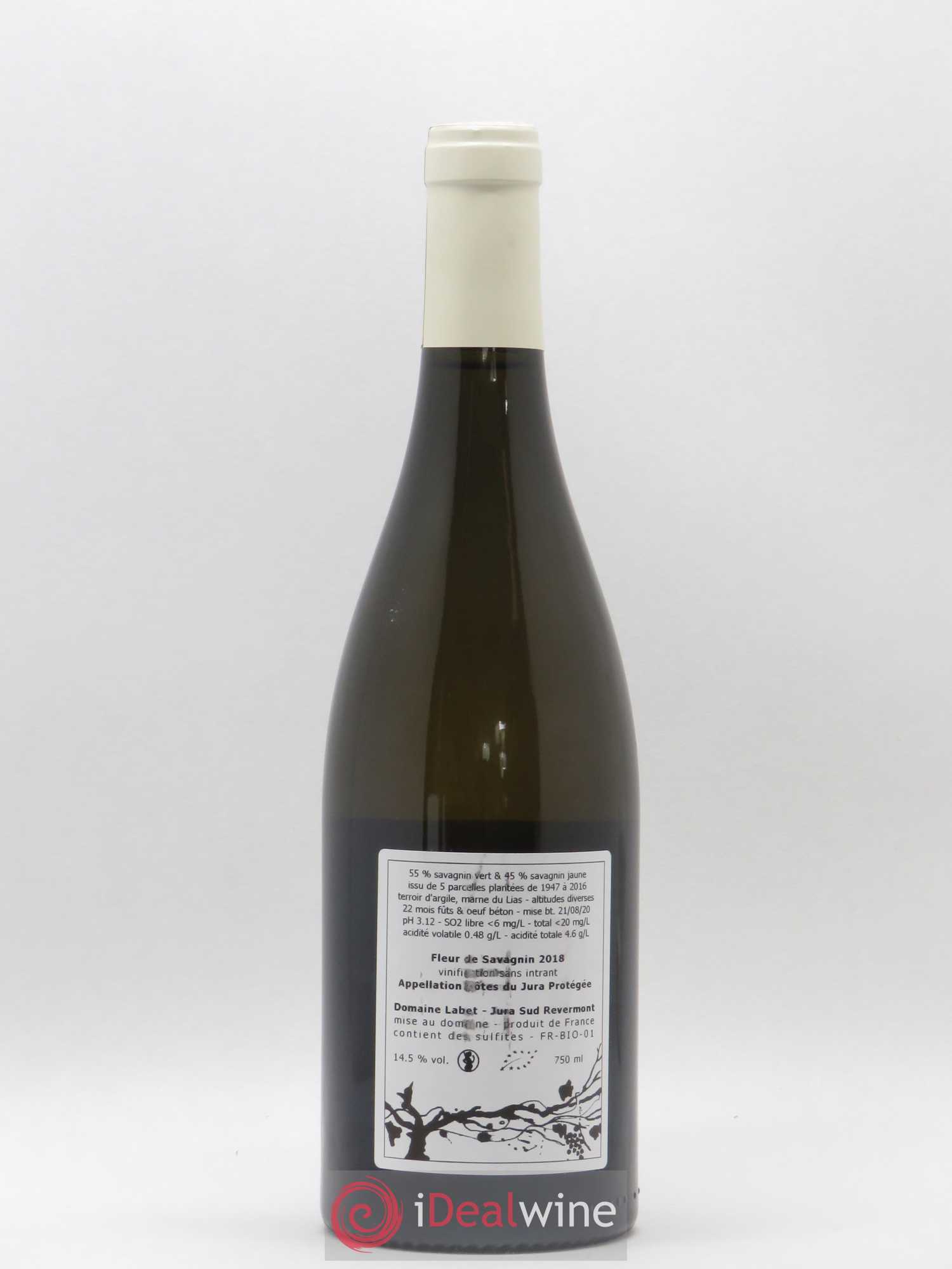 Côtes du Jura Fleur de Savagnin Romain - Julien - Charline Labet 2018 - Lot de 1 bouteille - 1