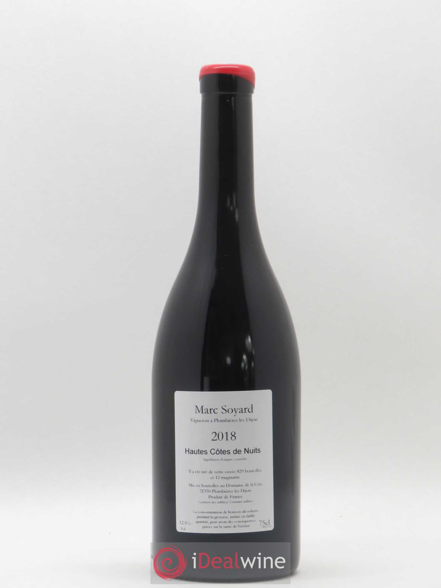 Hautes-Côtes de Nuits Domaine de la Cras - Marc Soyard 2018 - Lot de 1 bouteille - 1