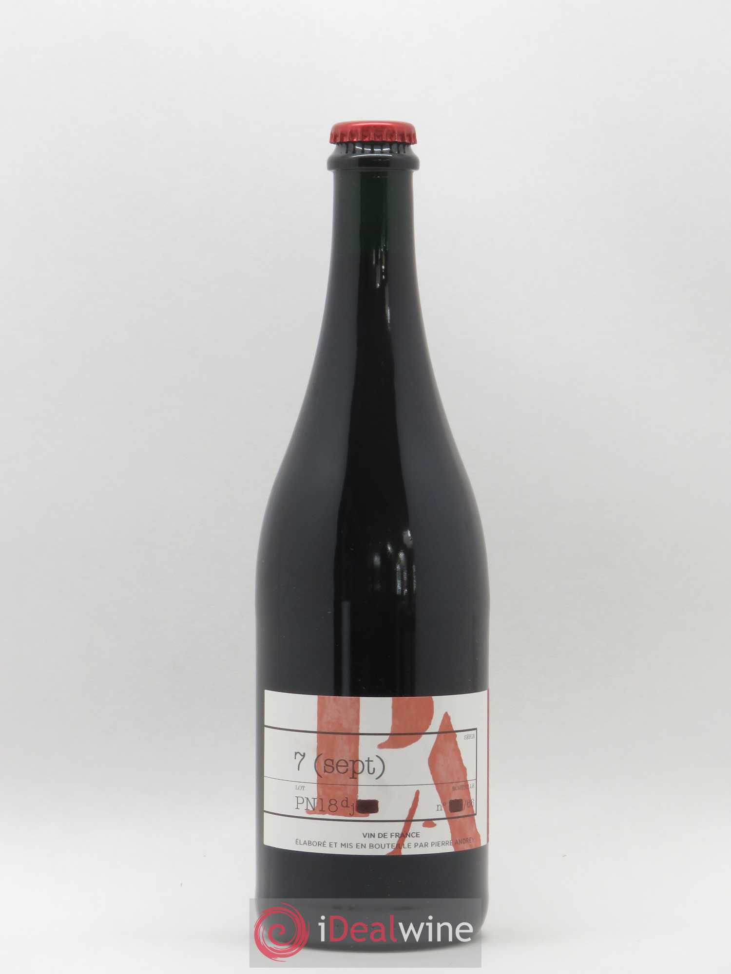 Vin de France Pinot Noir Pierre Andrey 7 Sept 2018 - Posten von 1 Flasche - 0