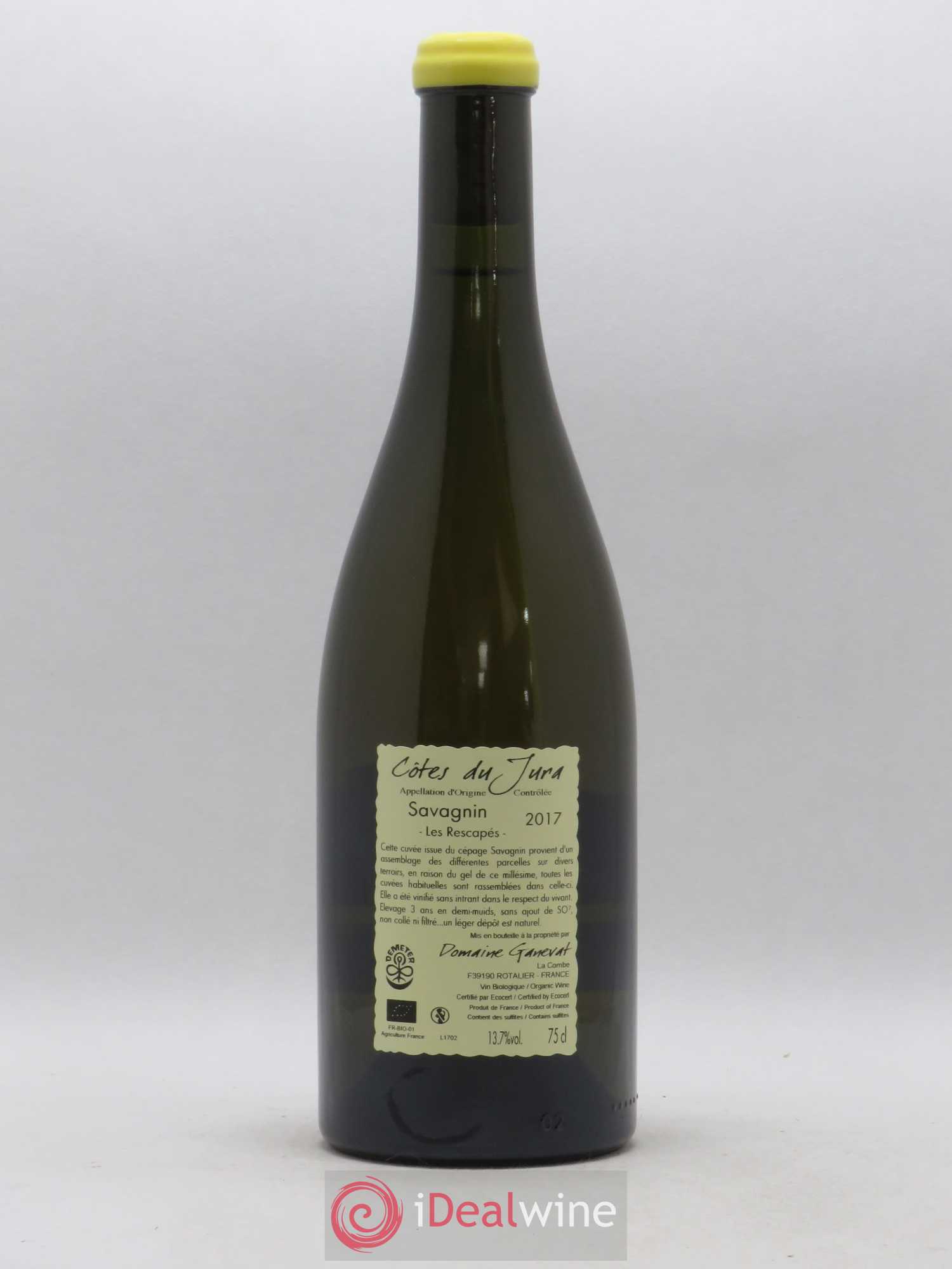Côtes du Jura Savagnin Les Rescapés Jean-François Ganevat (Domaine) 2017 - Lot de 1 bouteille - 1