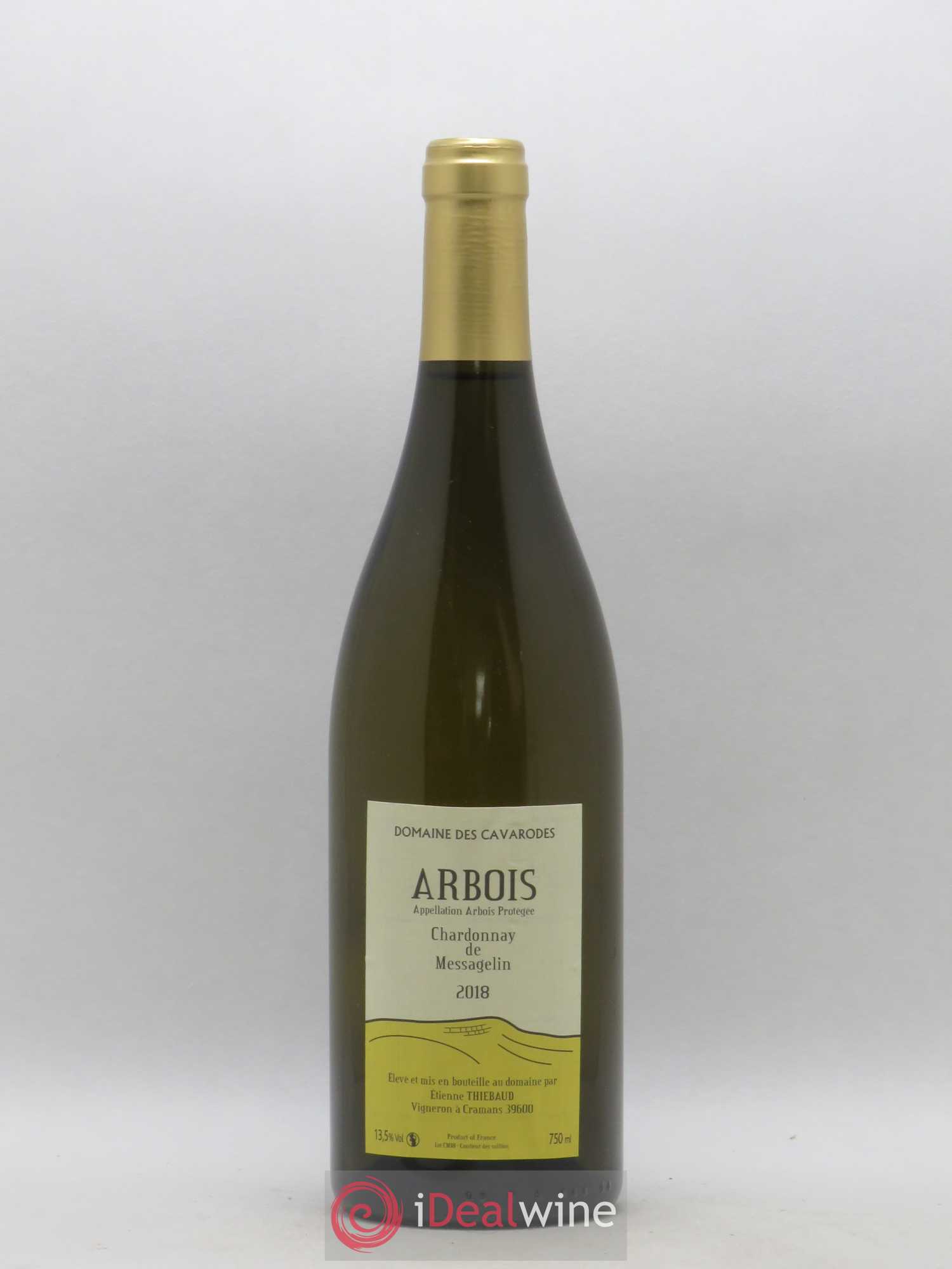 Arbois Chardonnay de Messagelin Cavarodes (Domaine des) - Etienne Thiébaud 2018 - Lot de 1 bouteille - 0