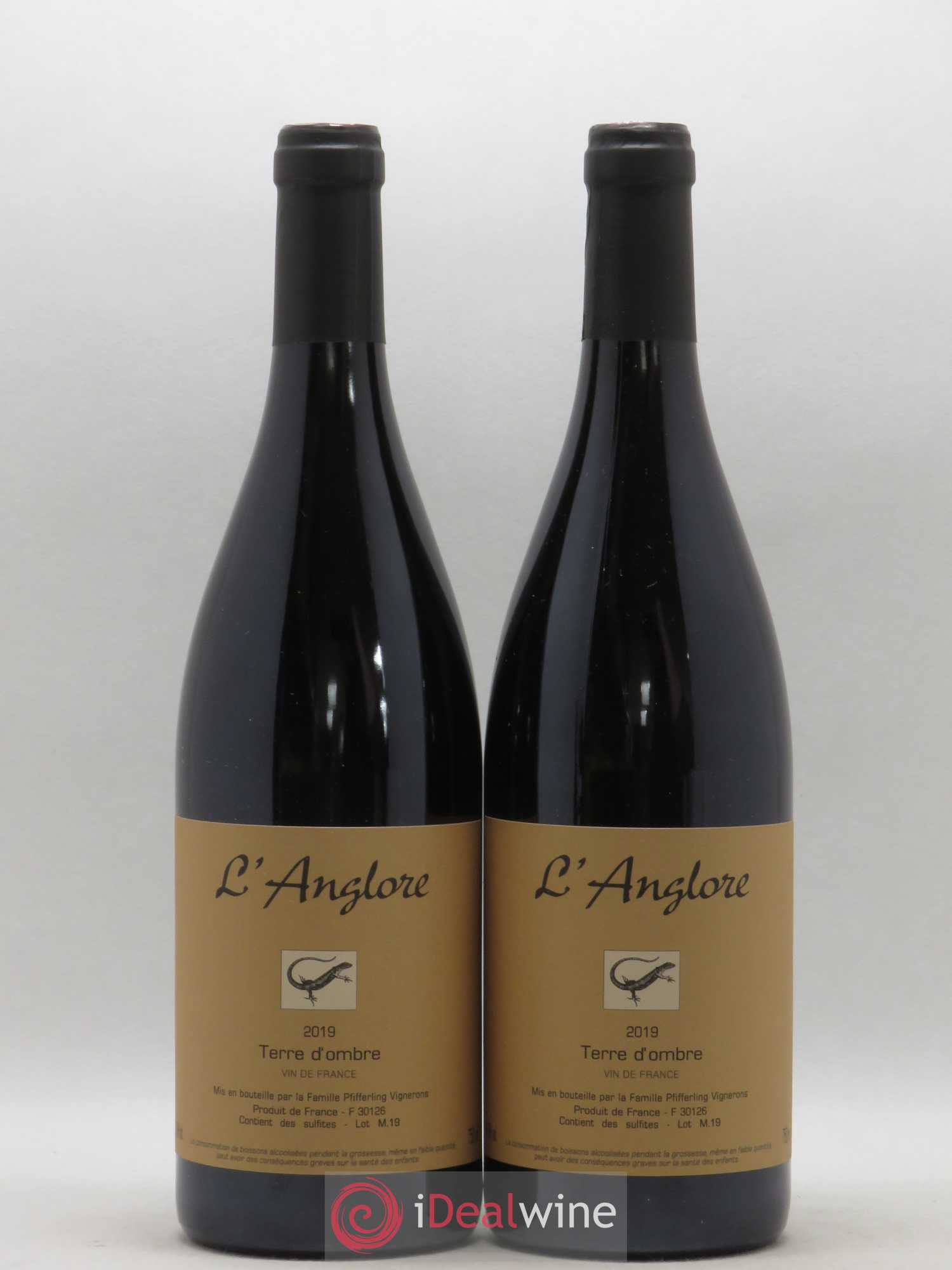 Vin de France Terre d'Ombre L'Anglore 2019 - Lot de 2 bouteilles - 0