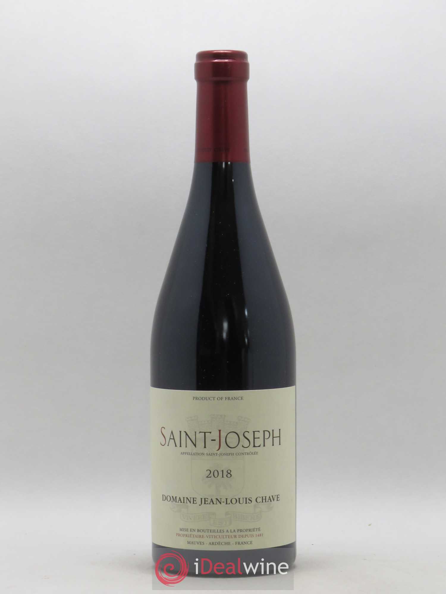 Saint-Joseph Jean-Louis Chave 2018 - Lot de 1 bouteille - 0