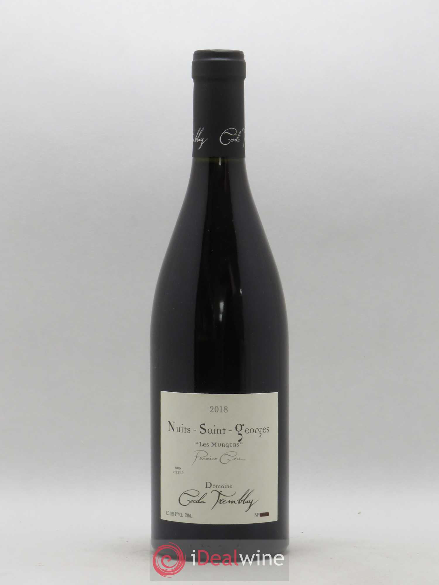 Nuits-Saint-Georges 1er Cru Les Murgers Cécile Tremblay 2018 - Lot de 1 bouteille - 0