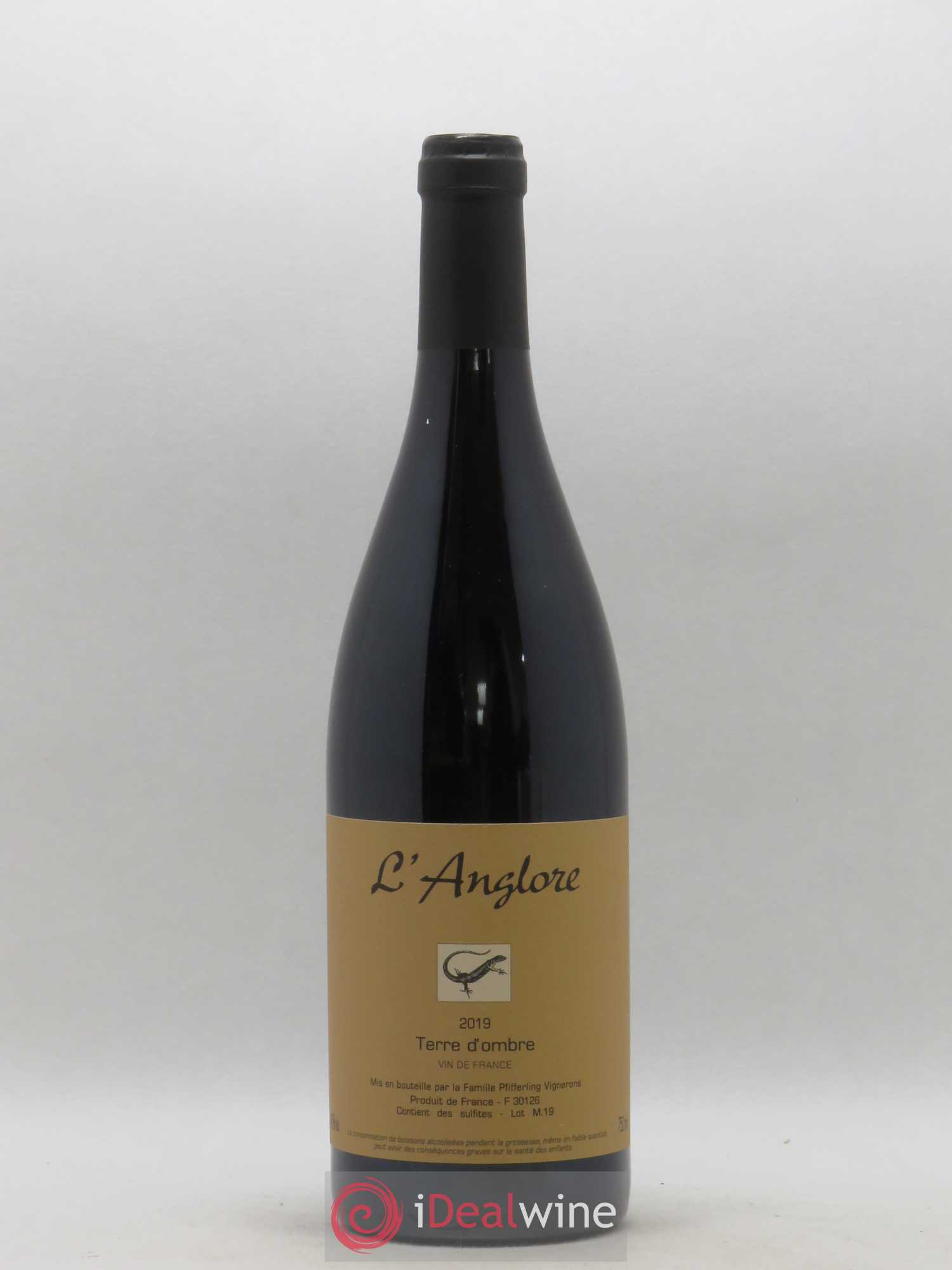 Vin de France Terre d'Ombre L'Anglore 2019 - Lot de 1 bouteille - 0