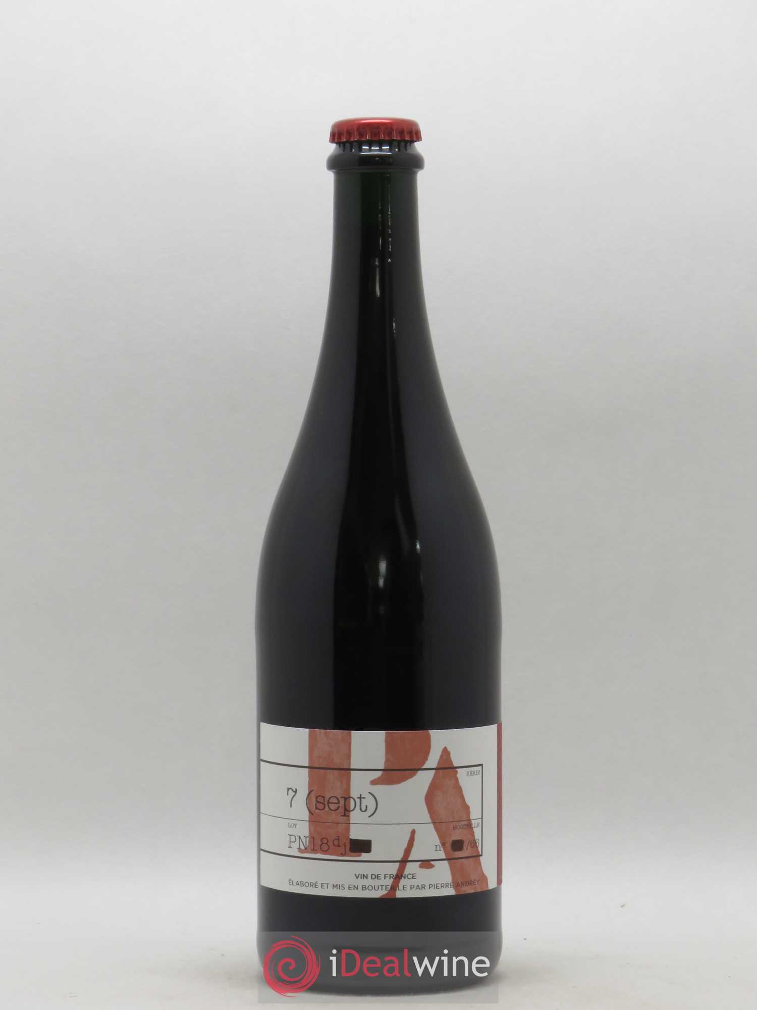 Vin de France Pinot noir Verba Pampinea Pierre Andrey 2018 - Posten von 1 Flasche - 0