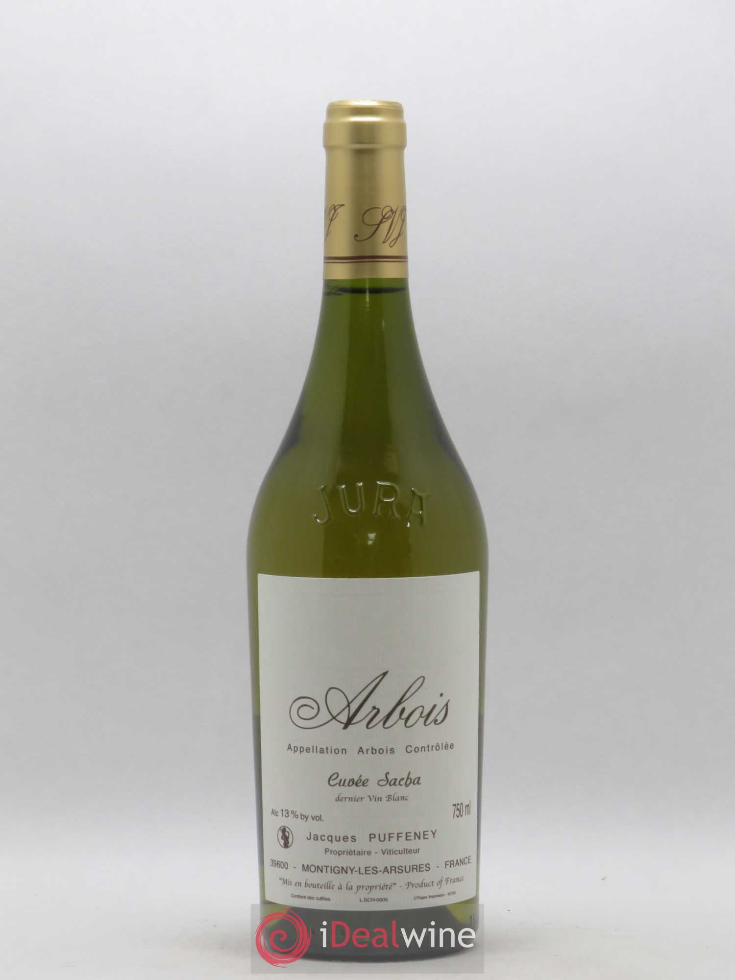 Arbois Cuvée Sacha Jacques Puffeney dernier vin blanc - Posten von 1 Flasche - 0
