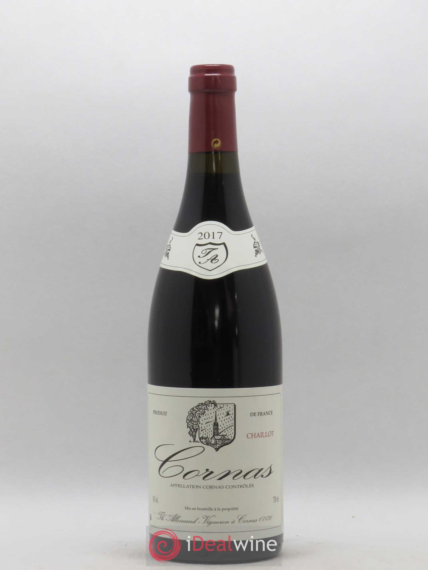 Cornas Chaillot Thierry Allemand 2017 - Lot de 1 bouteille - 0