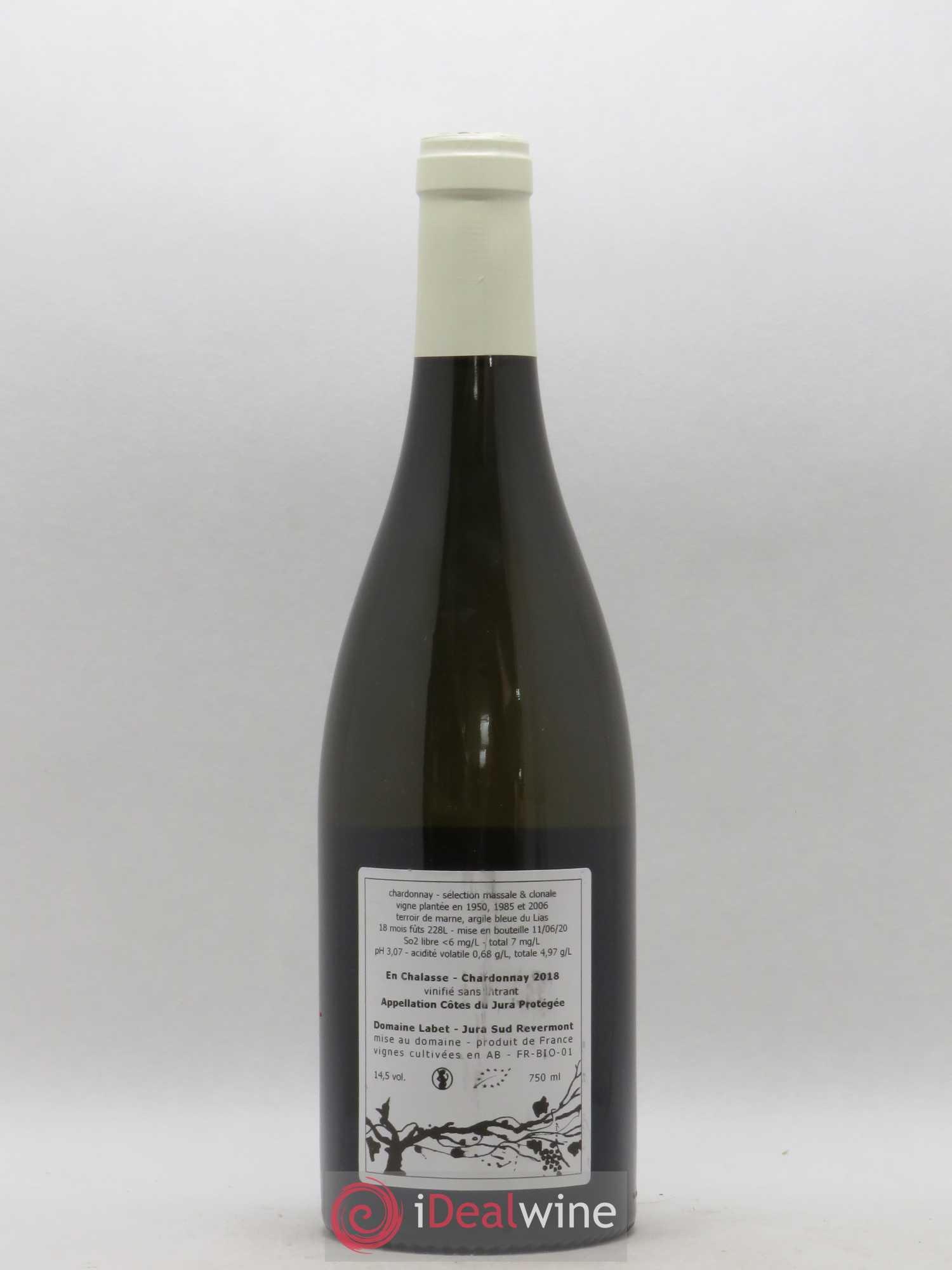 Côtes du Jura Chardonnay En Chalasse Romain - Julien - Charline Labet 2018 - Lot de 1 bouteille - 1