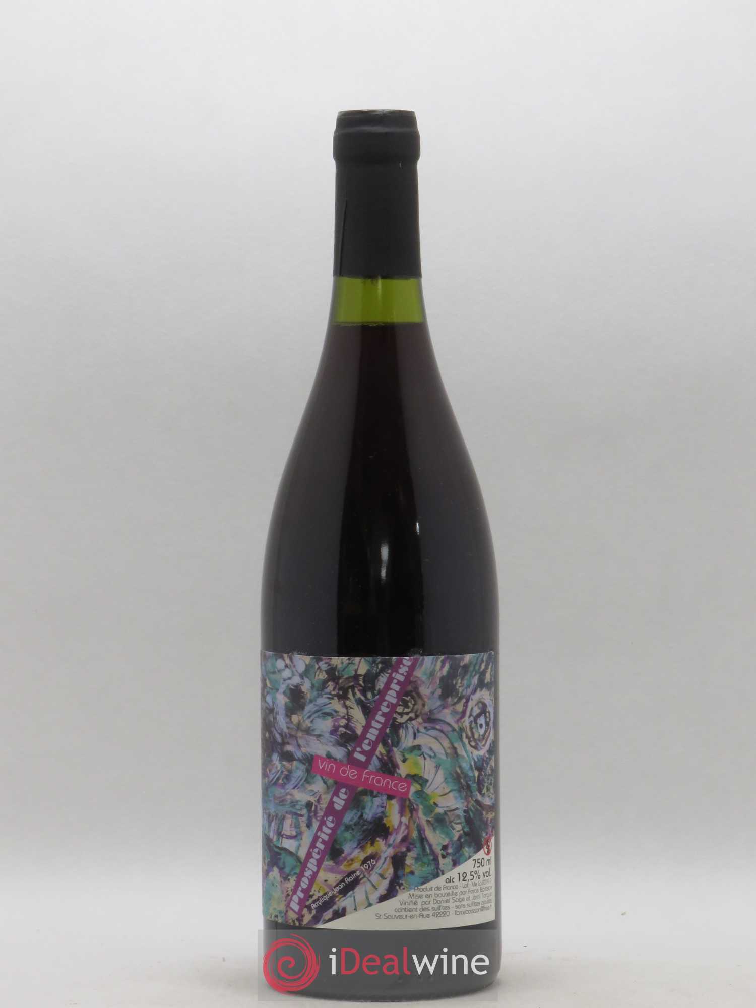 Vin de France Prospérité de l'entreprise Daniel Sage 2018 - Lot de 1 bouteille - 0