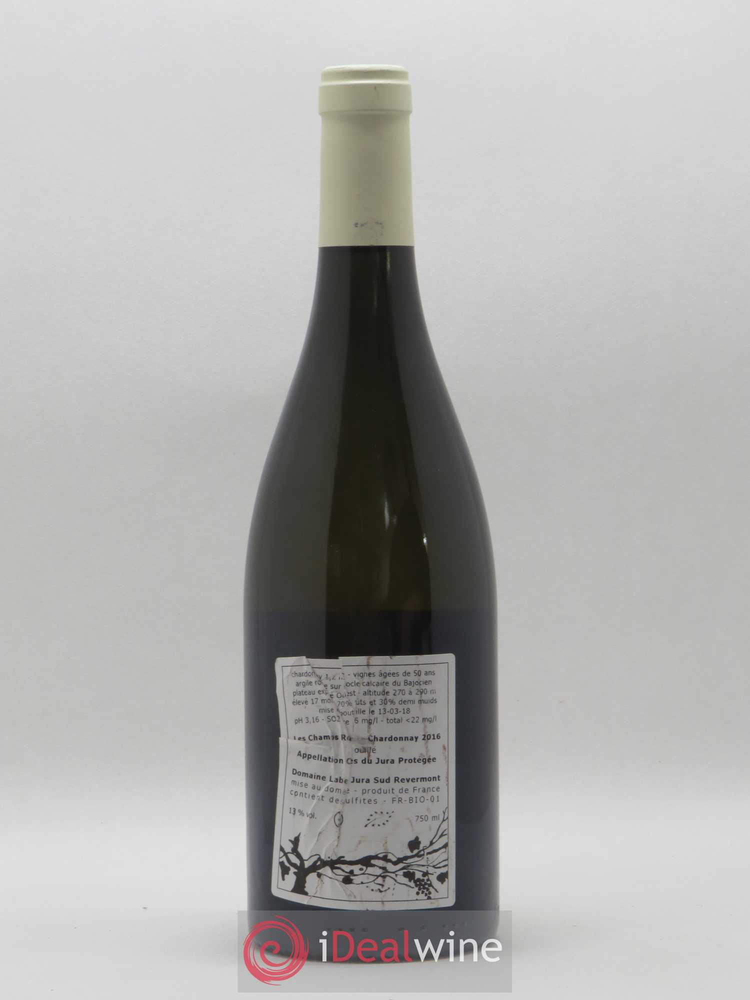 Côtes du Jura Chardonnay Les Champs Rouges Romain - Julien - Charline Labet 2016 - Lot de 1 bouteille - 1
