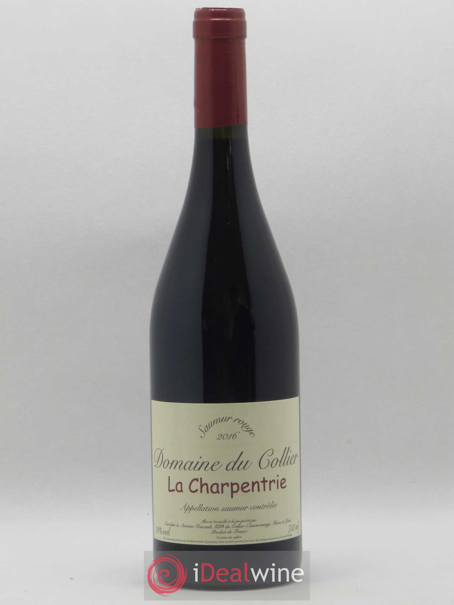 Saumur La Charpentrie Domaine du Collier 2016 - Lot de 1 bouteille - 0