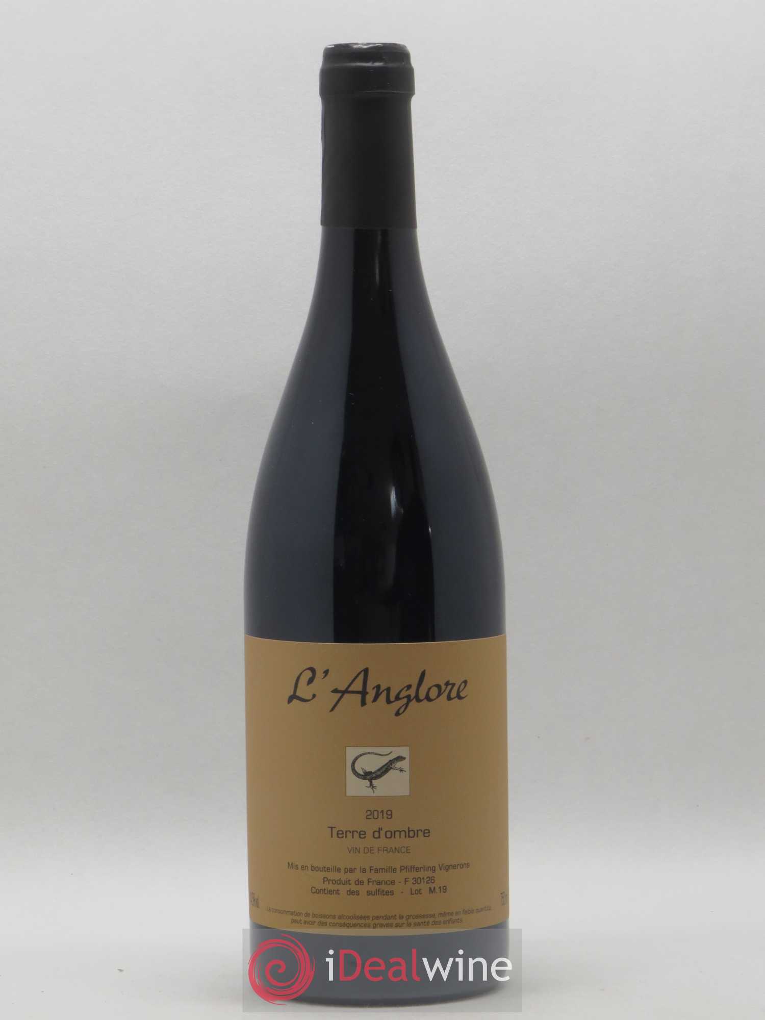 Vin de France Terre d'Ombre L'Anglore 2019 - Lot de 1 bouteille - 0