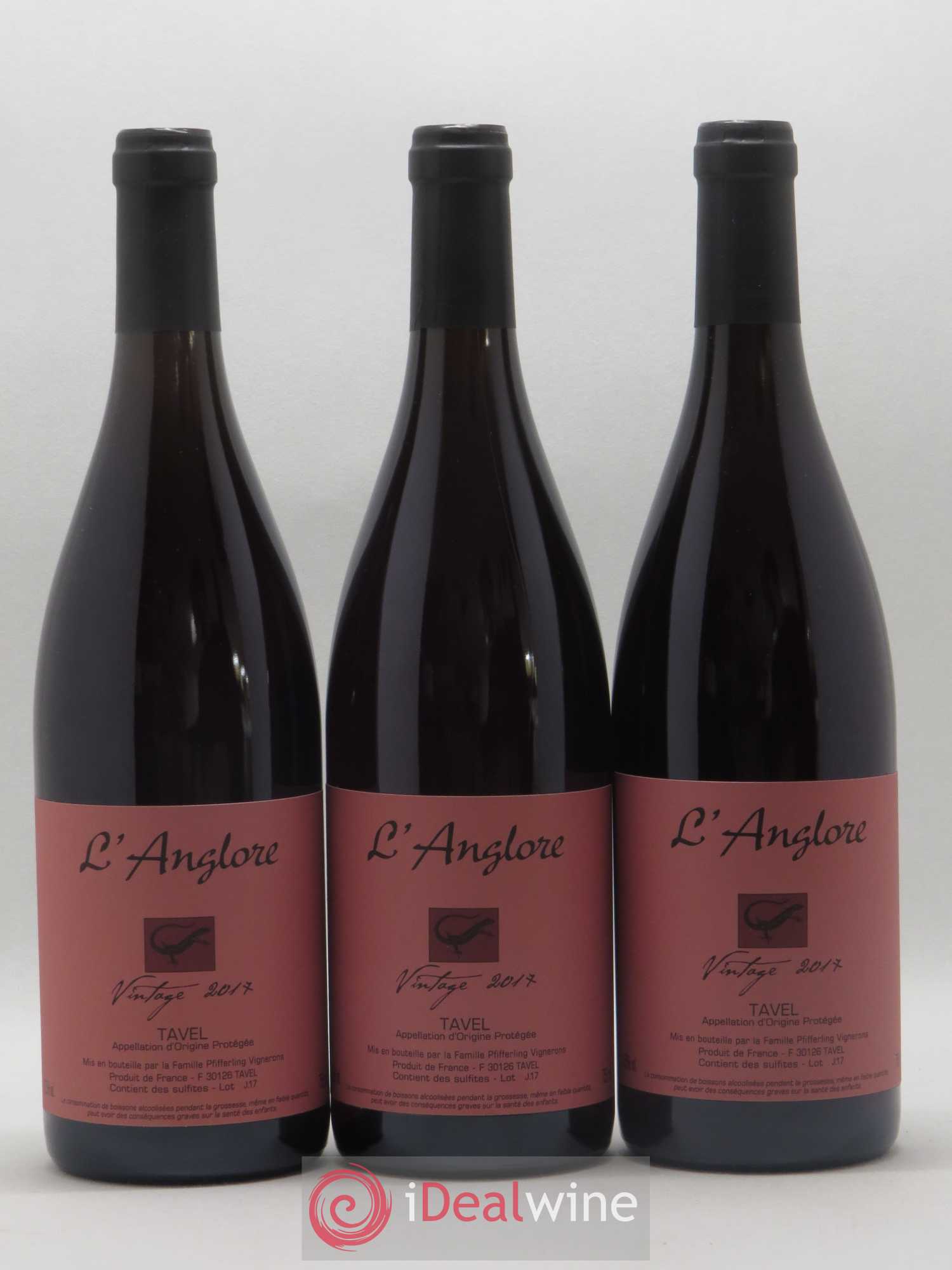 Tavel Vintage L'Anglore 2017 - Lot de 6 bouteilles - 1