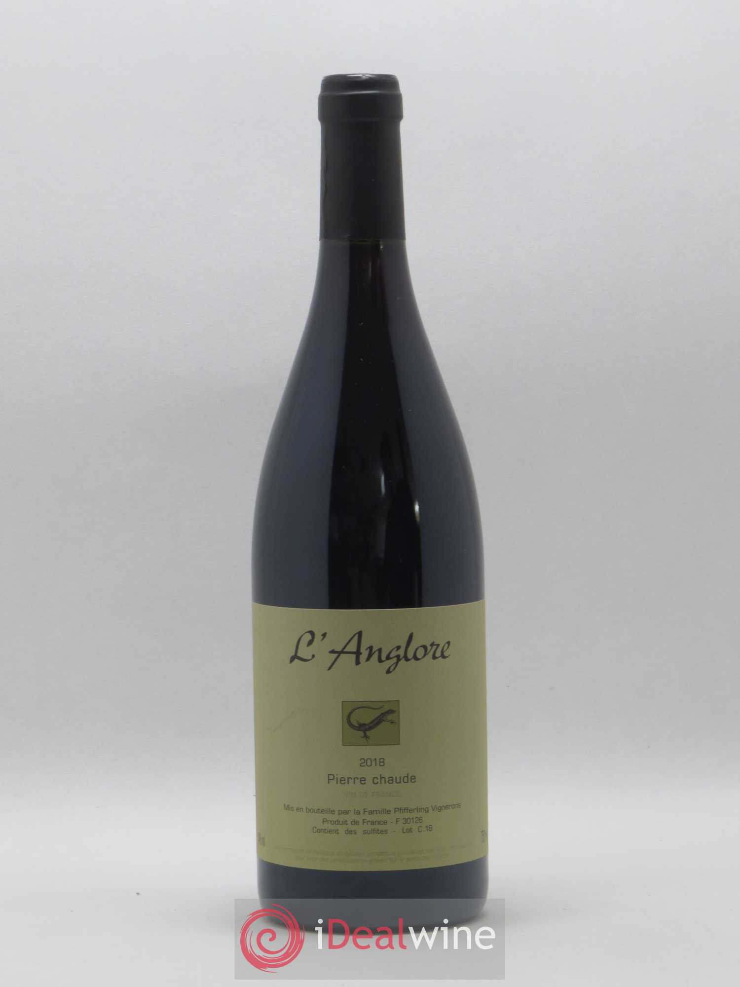 Vin de France Pierre chaude L'Anglore 2018 - Lot de 1 bouteille - 0