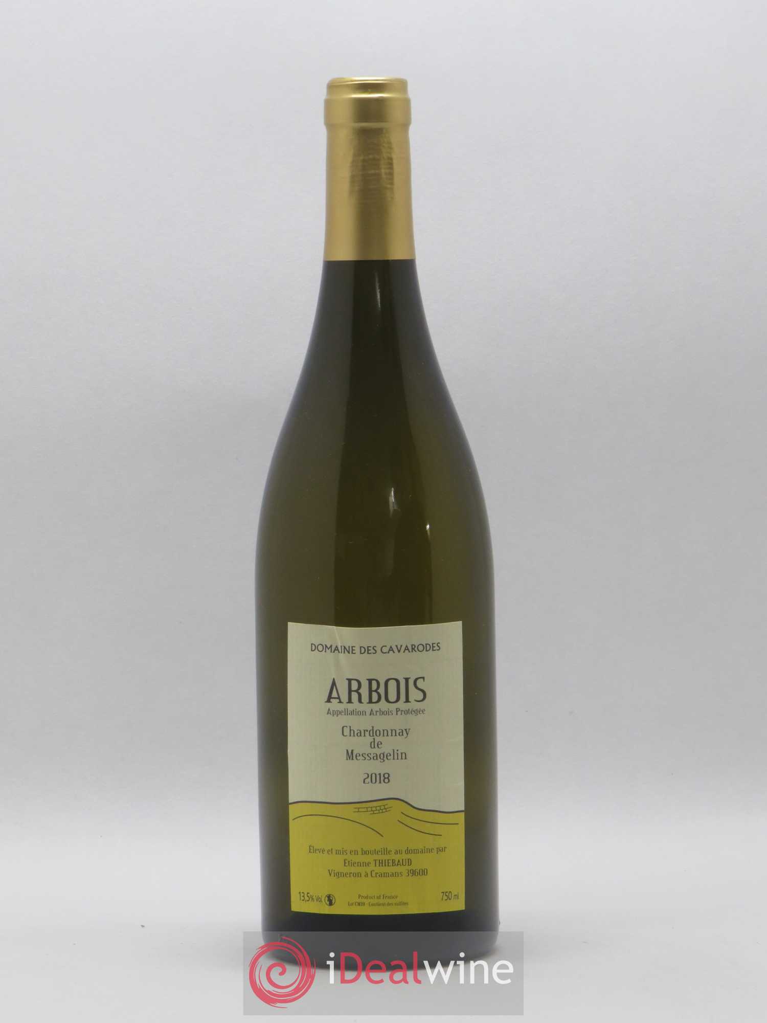 Arbois Chardonnay de Messagelin Cavarodes (Domaine des) - Etienne Thiébaud 2018 - Lot de 1 bouteille - 0