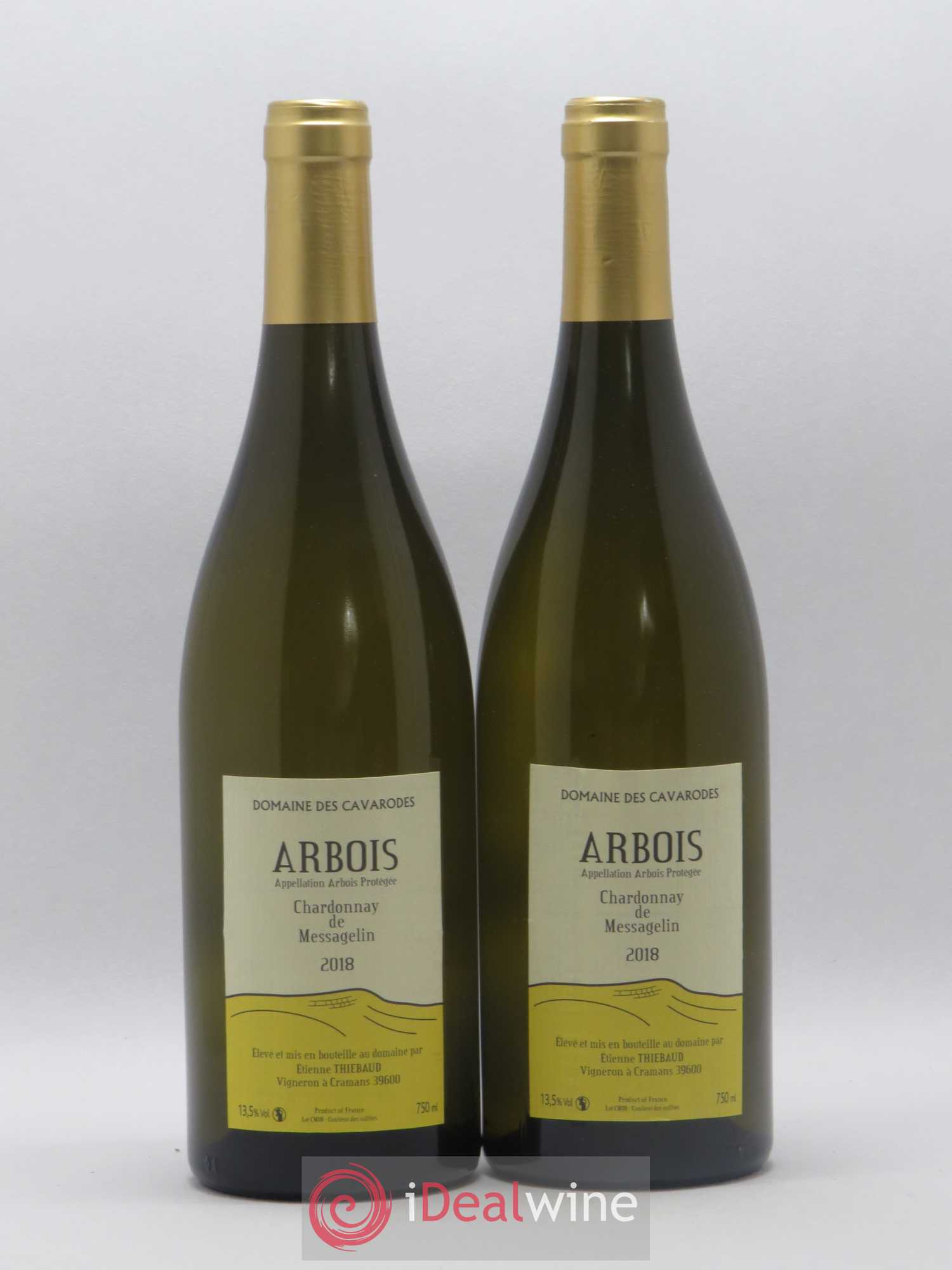 Arbois Chardonnay de Messagelin Cavarodes (Domaine des) - Etienne Thiébaud 2018 - Lot de 2 bouteilles - 0
