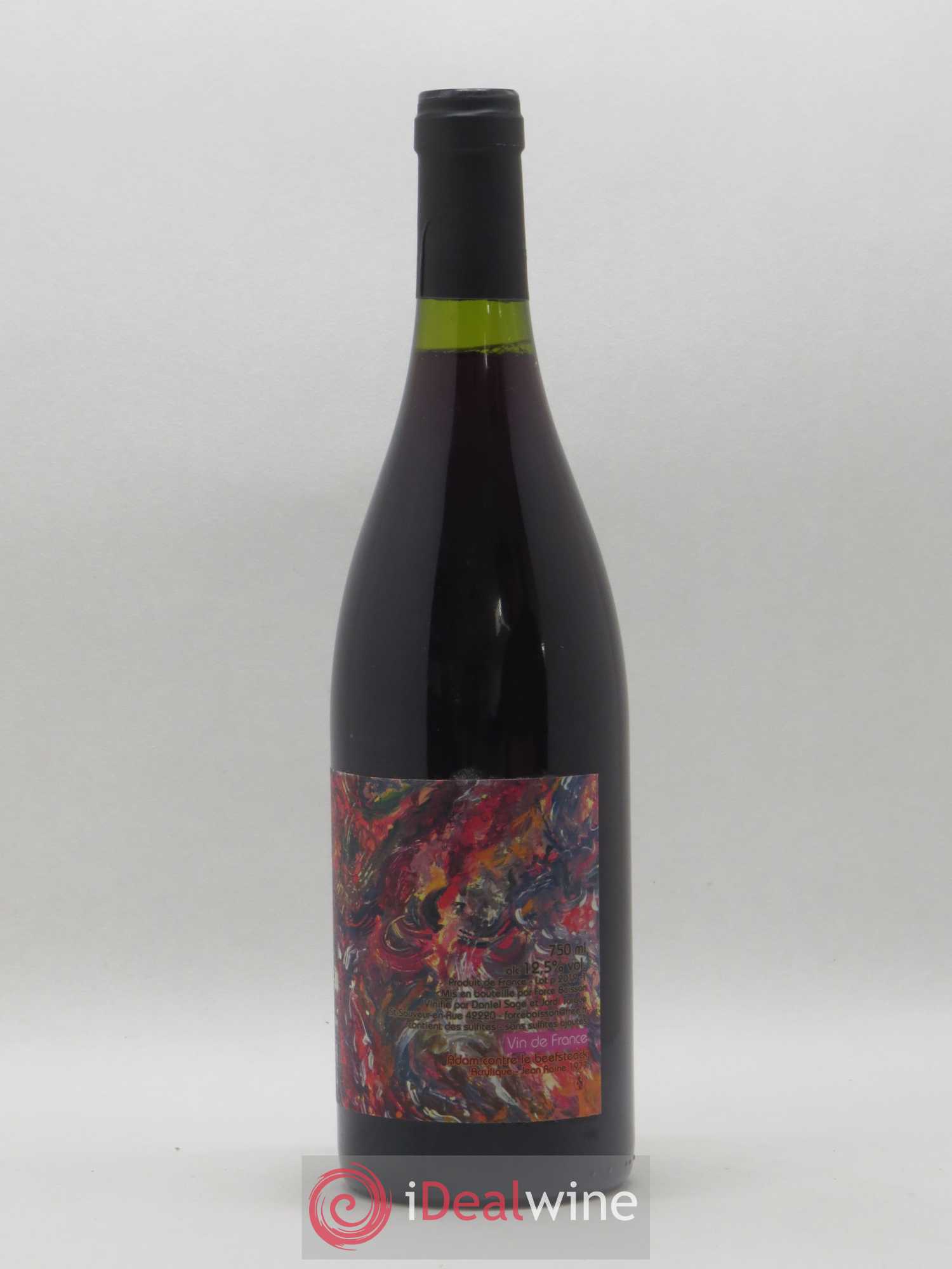 Vin de France Adam Contre le Beefsteak Daniel Sage 2018 - Lot de 1 bouteille - 0