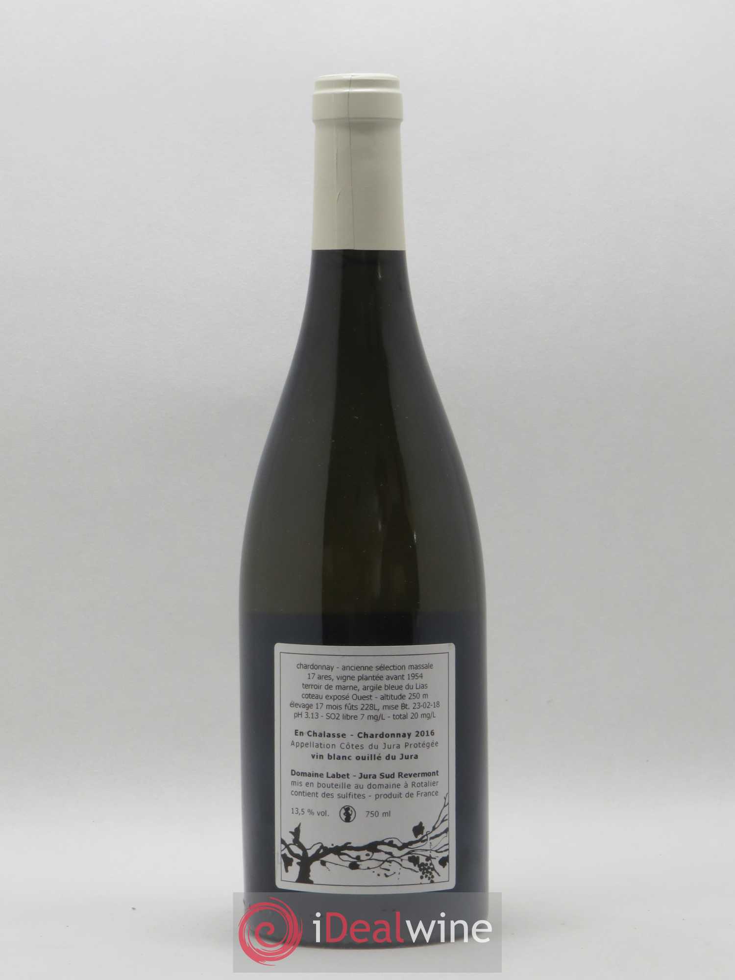 Côtes du Jura Chardonnay En Chalasse Romain - Julien - Charline Labet 2016 - Lot de 1 bouteille - 1
