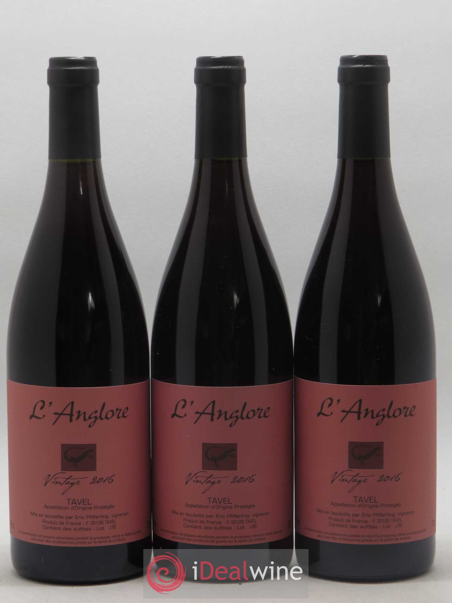 Tavel Vintage L'Anglore 2016 - Lot de 6 bouteilles - 1