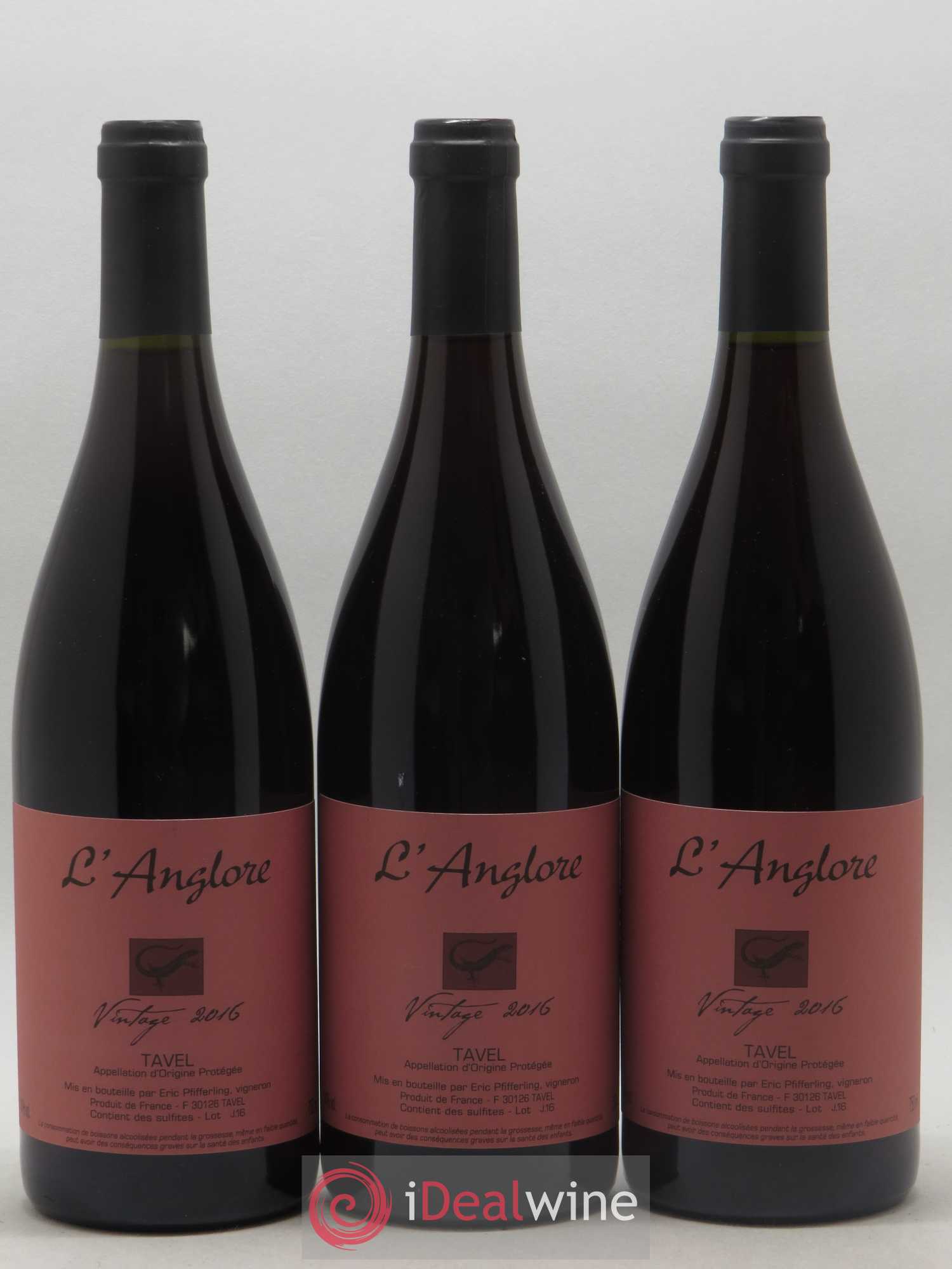 Tavel Vintage L'Anglore 2016 - Lot de 6 bouteilles - 2