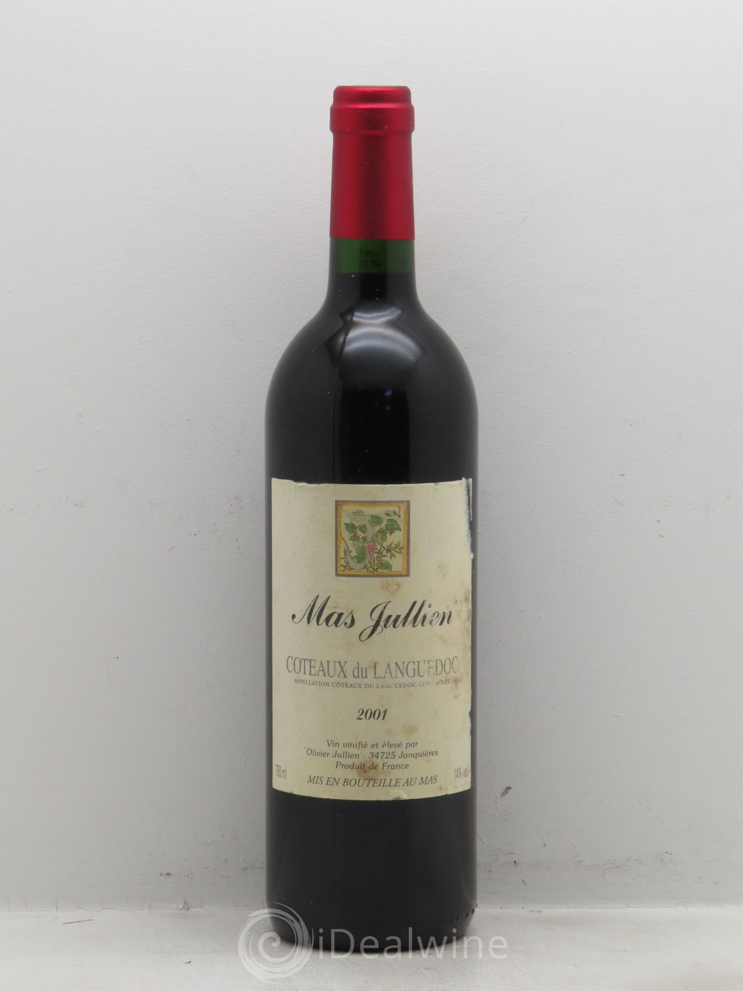 Terrasses du Larzac Mas Jullien Olivier Jullien 2001 - Lot de 1 bouteille - 0