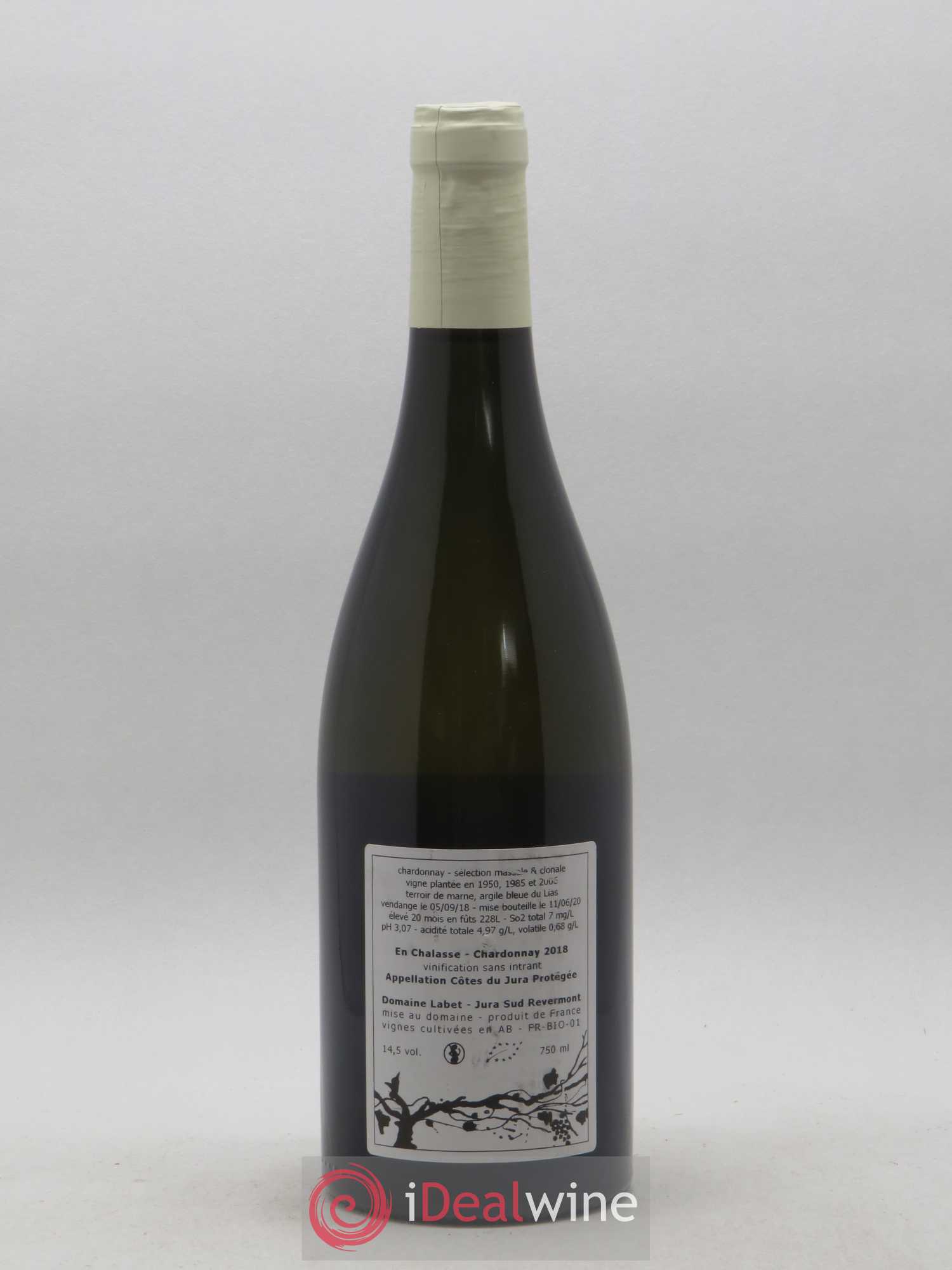 Côtes du Jura Chardonnay En Chalasse Romain - Julien - Charline Labet 2018 - Lot de 1 bouteille - 1