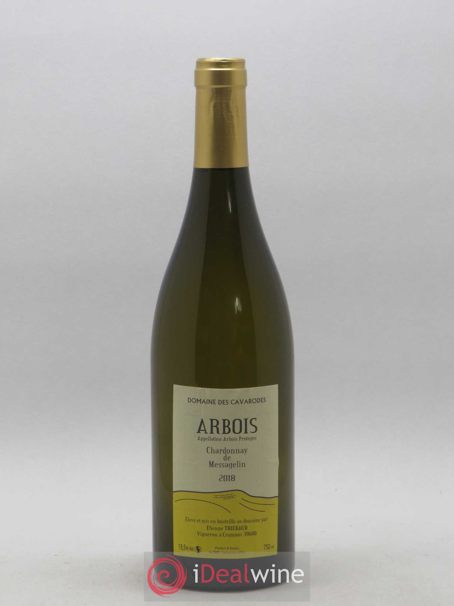 Arbois Chardonnay de Messagelin Cavarodes (Domaine des) - Etienne Thiébaud 2018 - Lot de 1 bouteille - 0