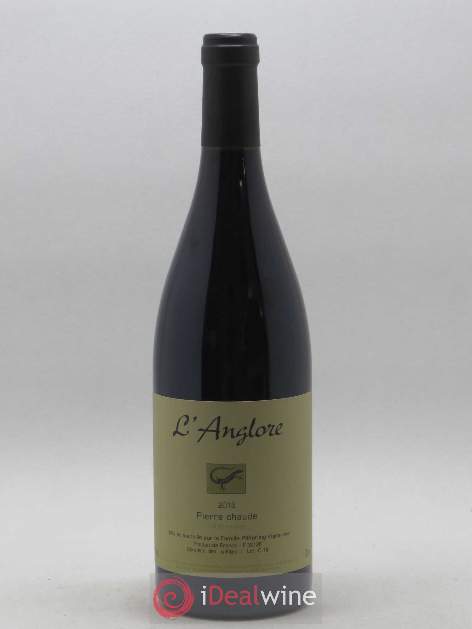 Vin de France Pierre chaude L'Anglore 2018 - Lot de 1 bouteille - 0