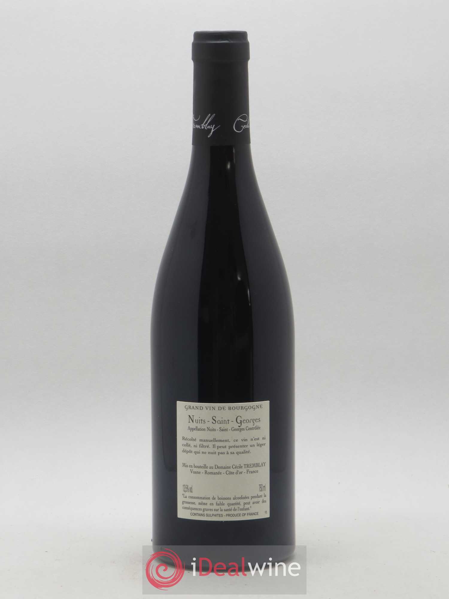 Nuits-Saint-Georges Albuca Cécile Tremblay 2018 - Lot de 1 bouteille - 1