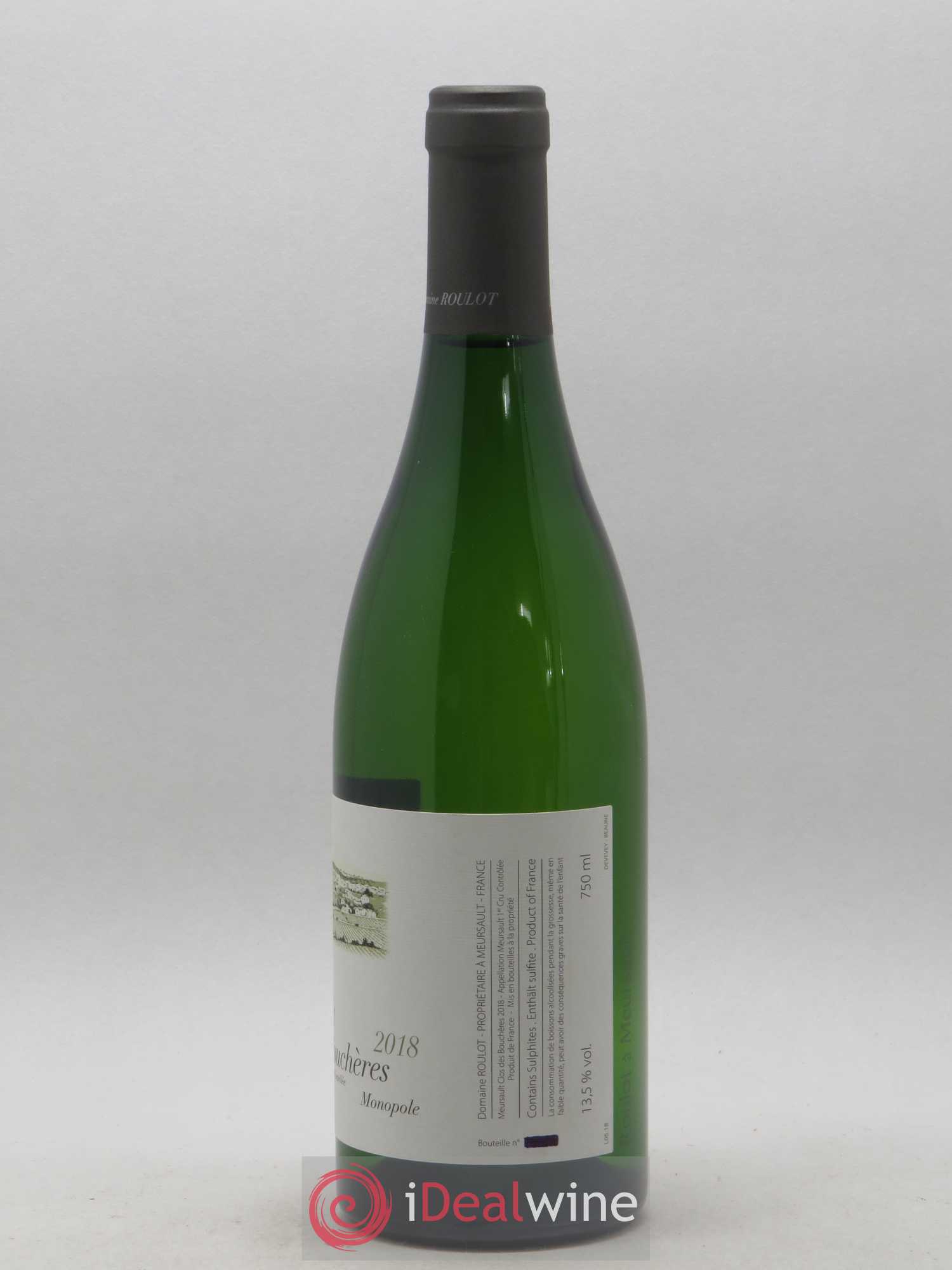 Meursault 1er Cru Les Bouchères Roulot (Domaine) 2018 - Lot de 1 bouteille - 1